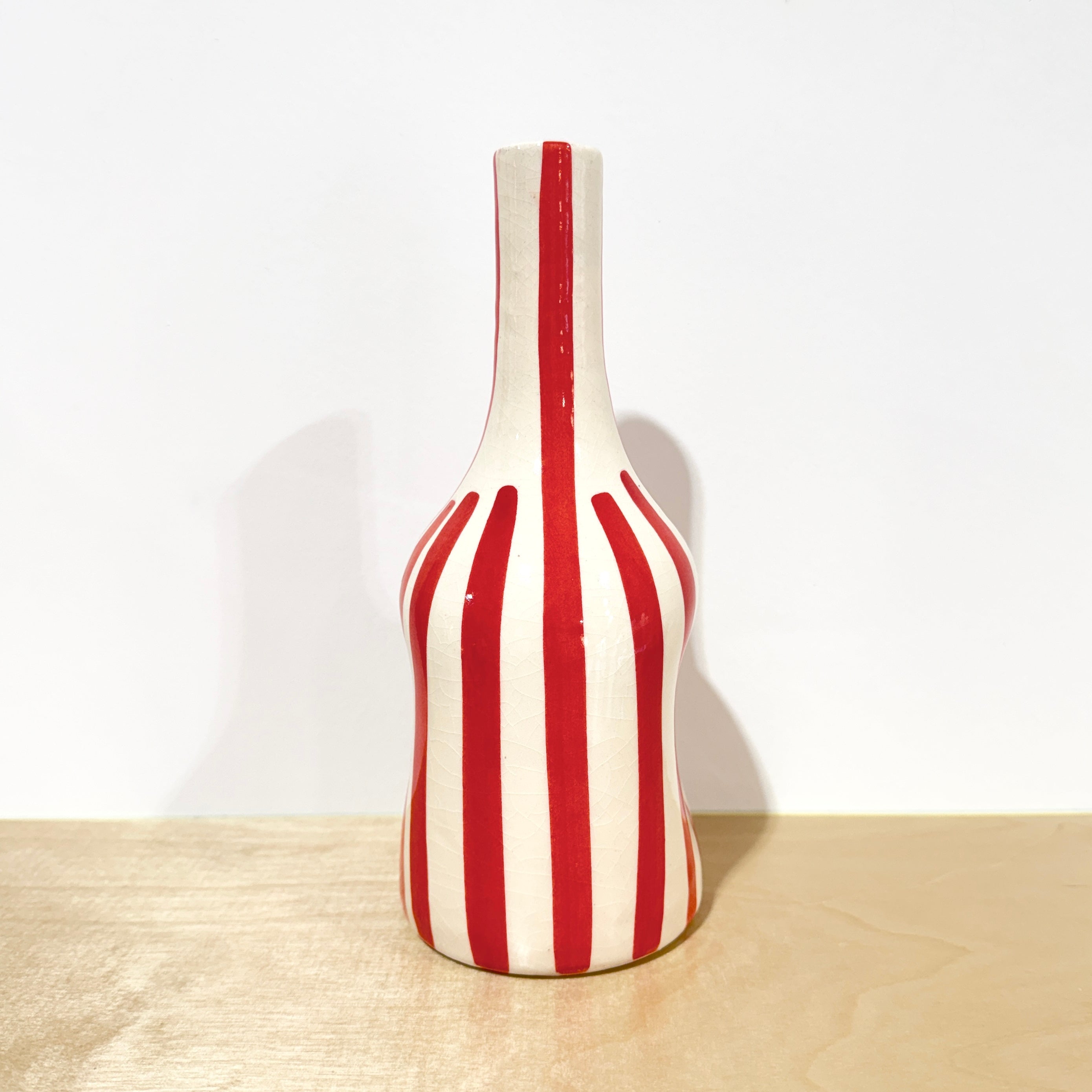 Striped Moroccan Vase | Red