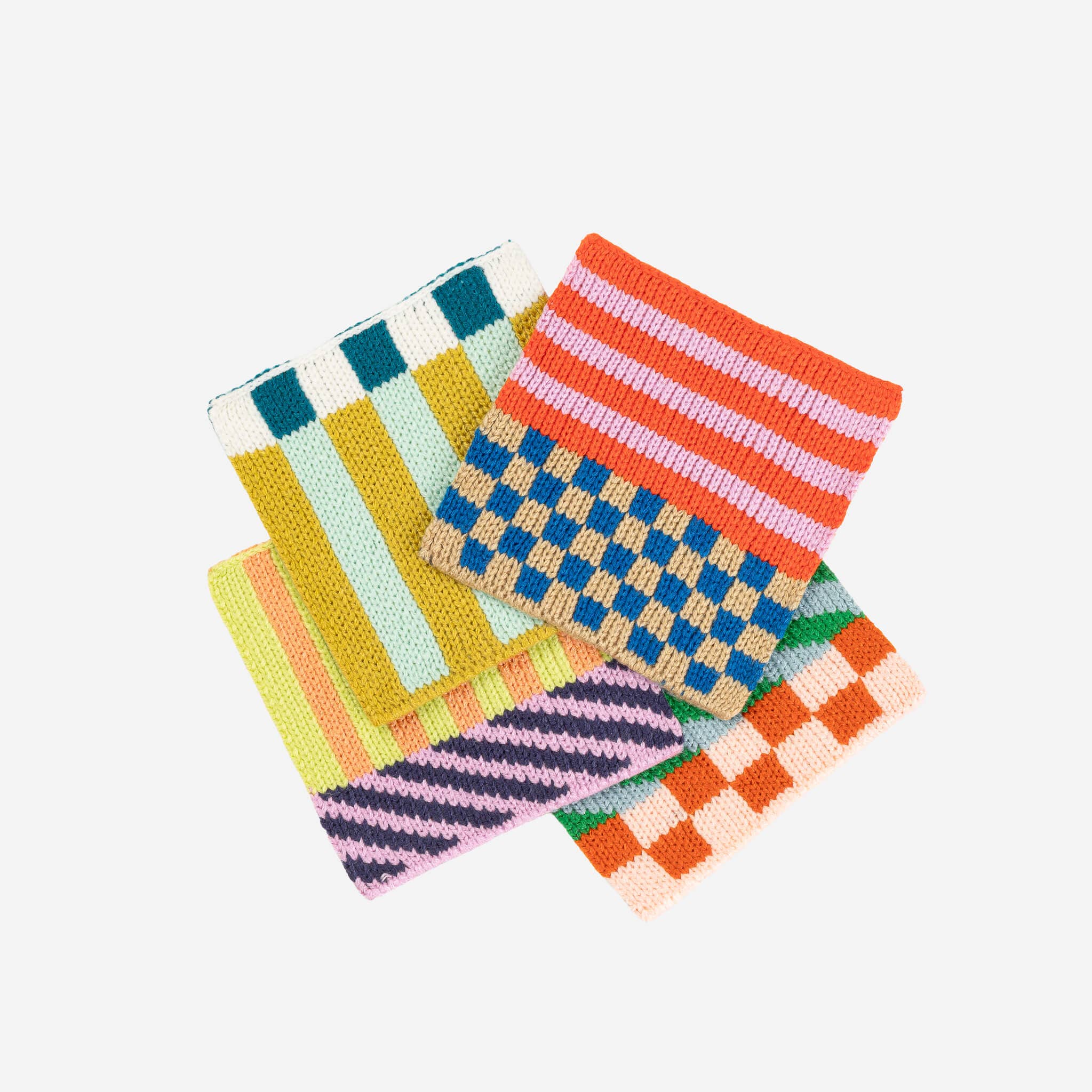 Pattern Patch Coaster Set | Candy