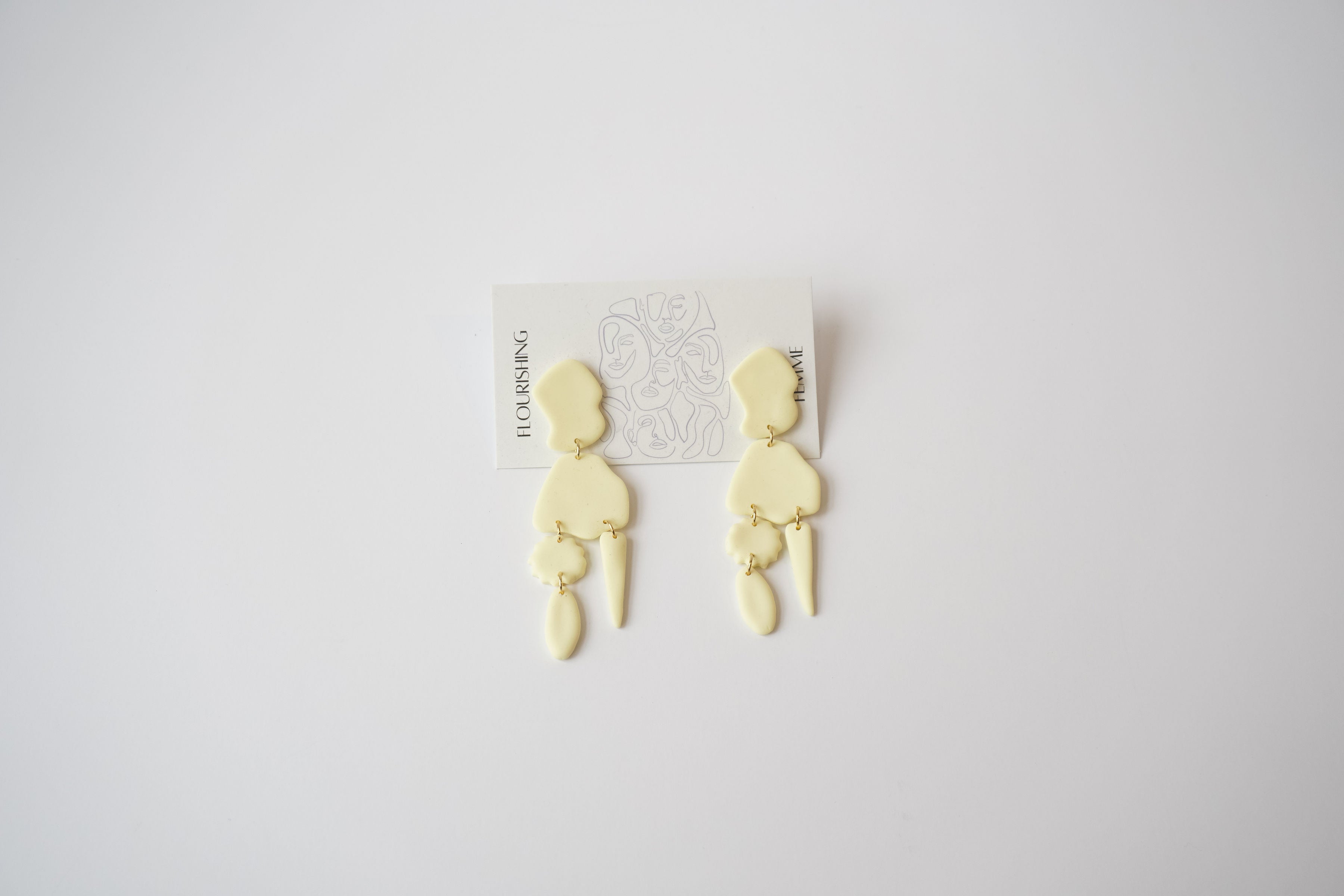 Pale Yellow Earrings