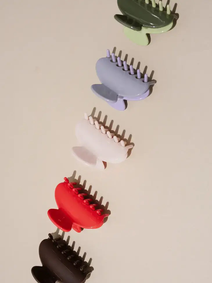 Small Hair Claw Clips: Cherry