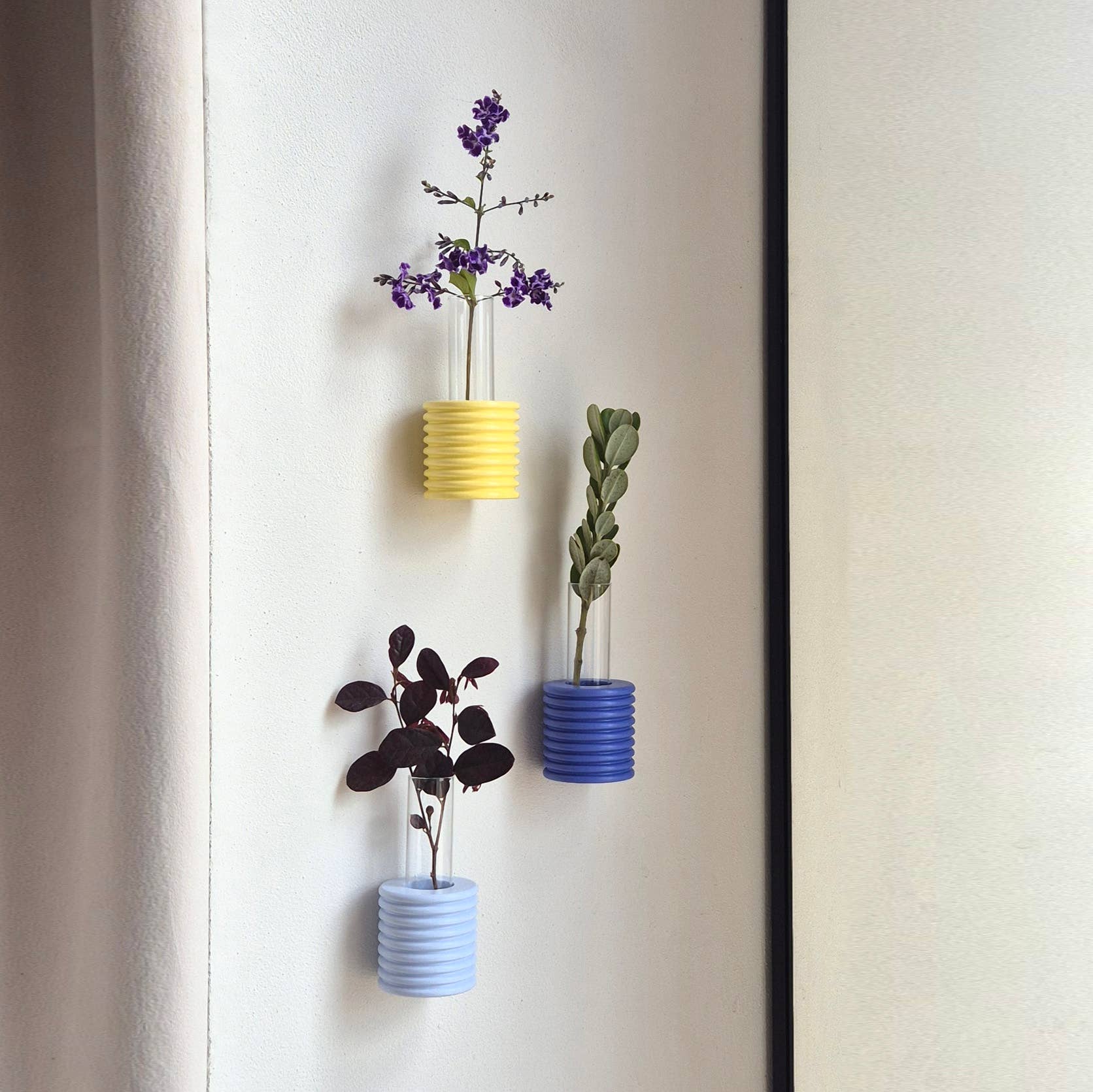 Ribble Wall Vase | Yellow