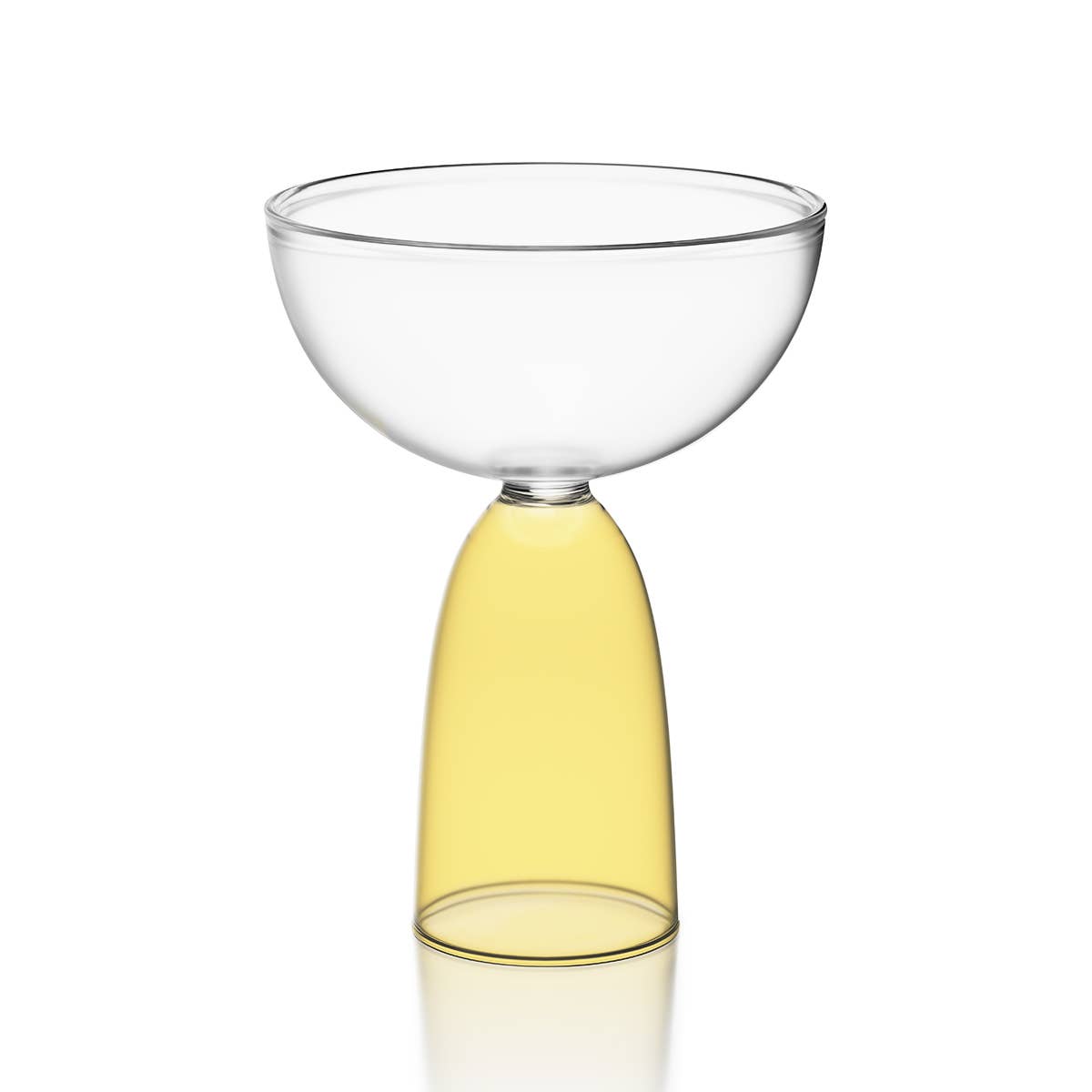 Mamo Coupe Glass | Clear + Honey