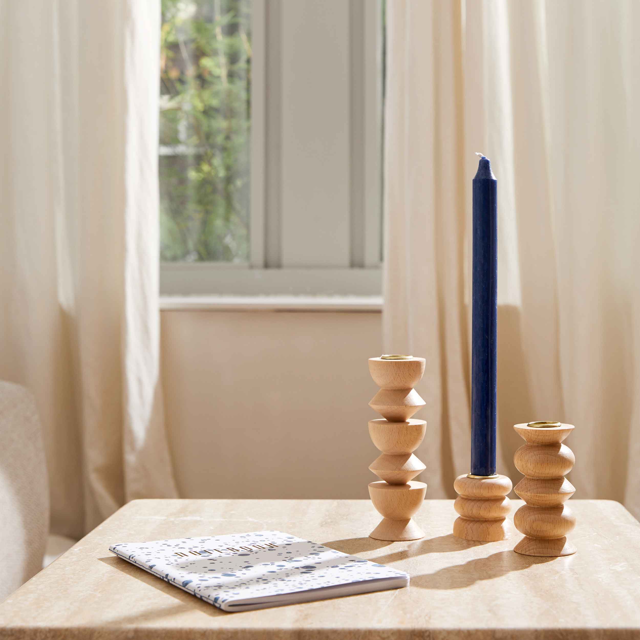 Wooden Candle Holder - Medium Nº 5