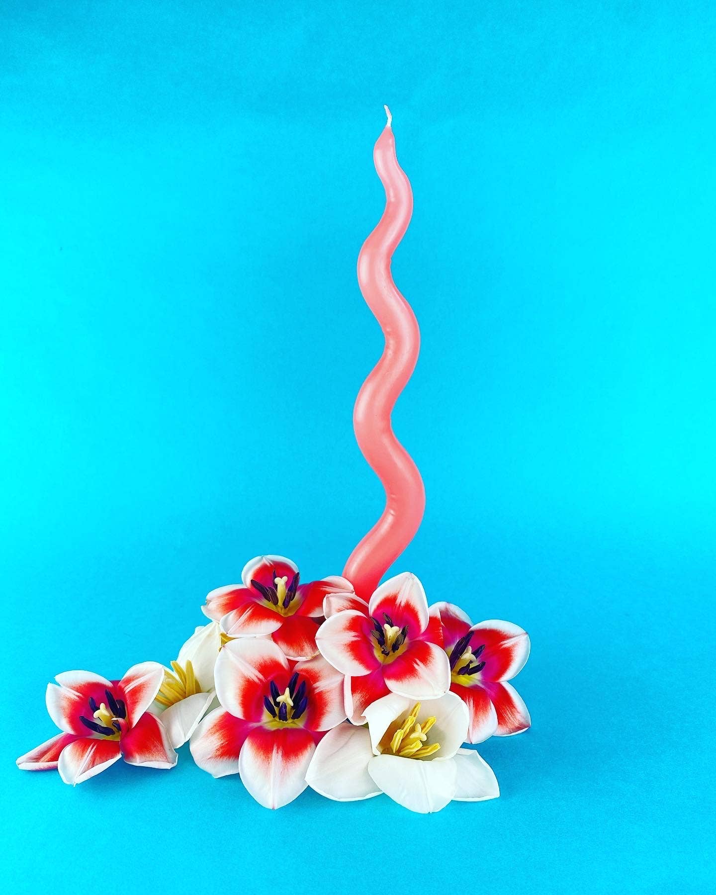 Mini Ripple Taper Candle