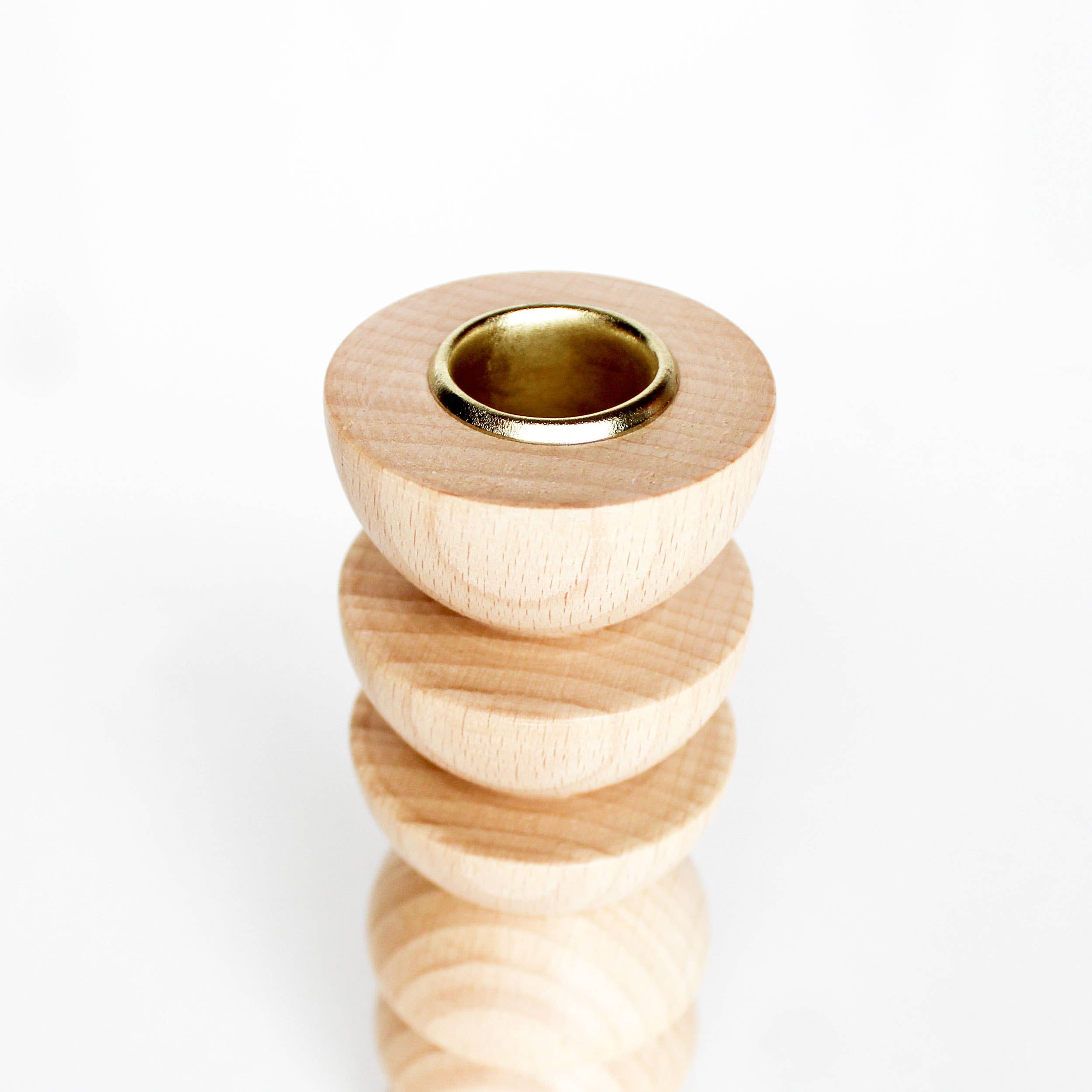 Wooden Candle Holder - Tall Nº 4