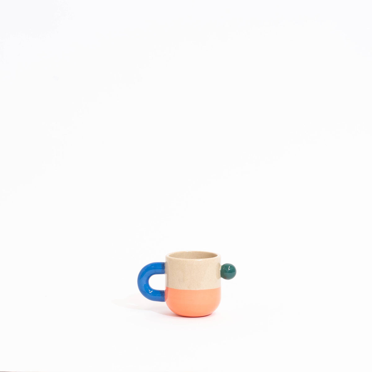 Color Block Espresso Cup | Coral
