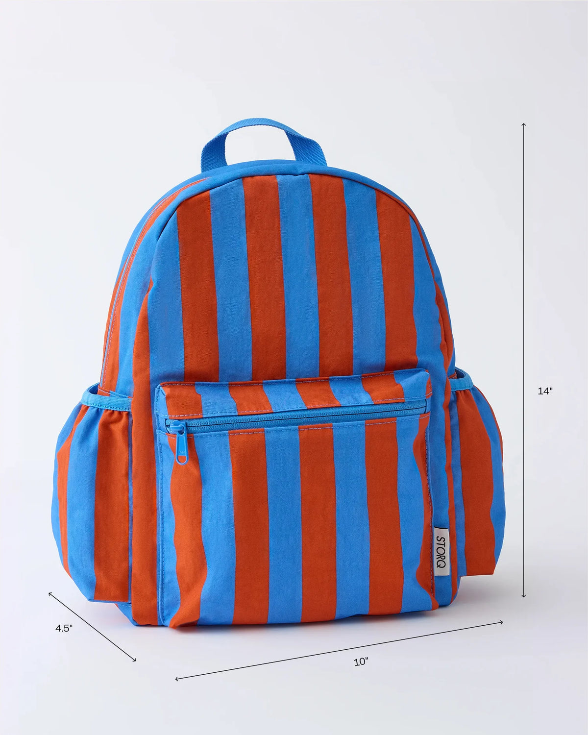 Cool Kid Backpack | Blue & Rust Stripe