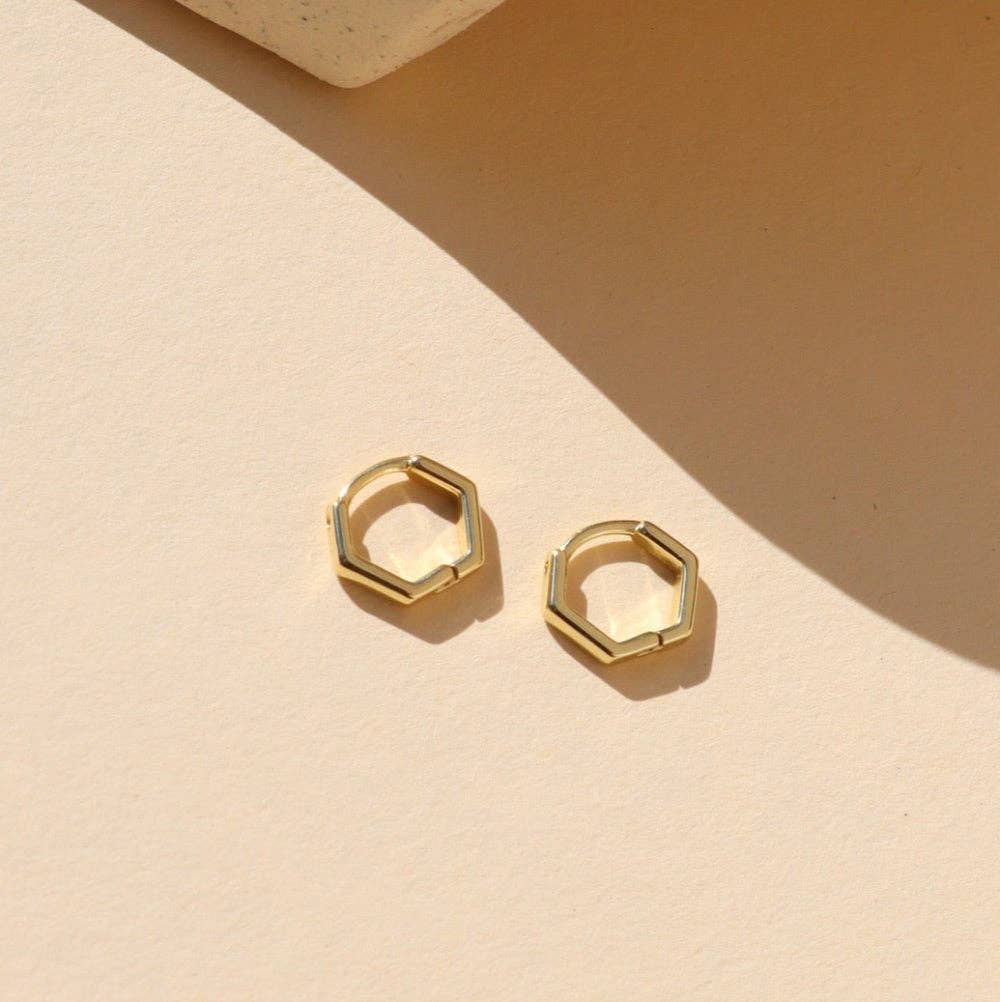 Honeycomb Huggies | 14k Gold Fill