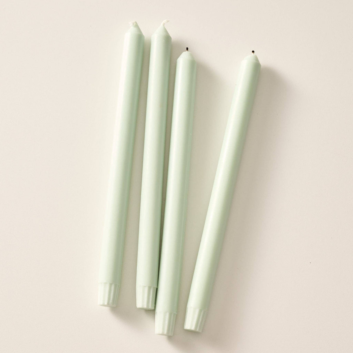 Anget Palm Wax Taper Candles | Set of 4 | Sage