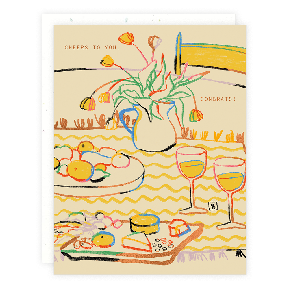 Cheers To You / Congrats Still Life Card
