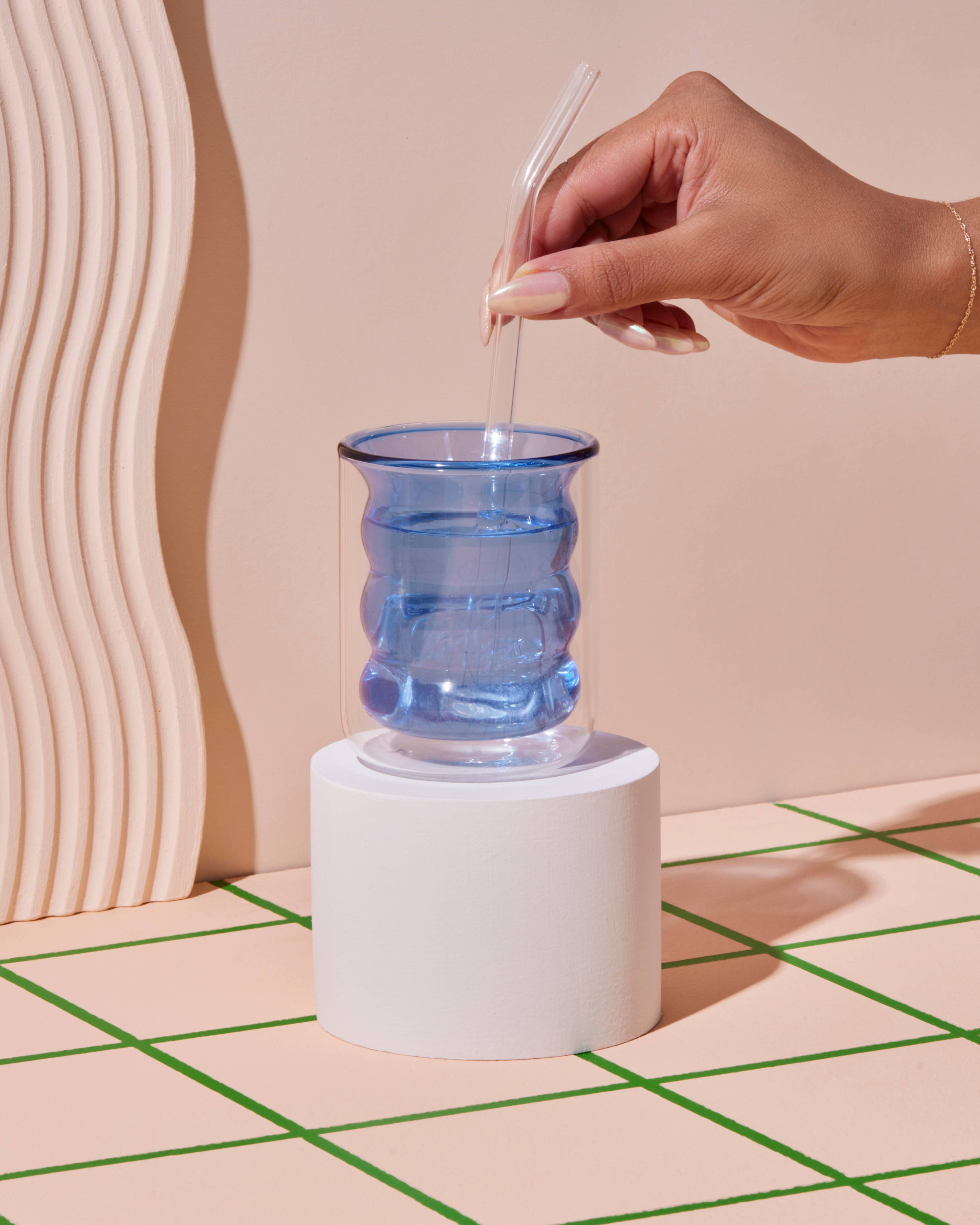 Double Wall Groovy Cup: Blue