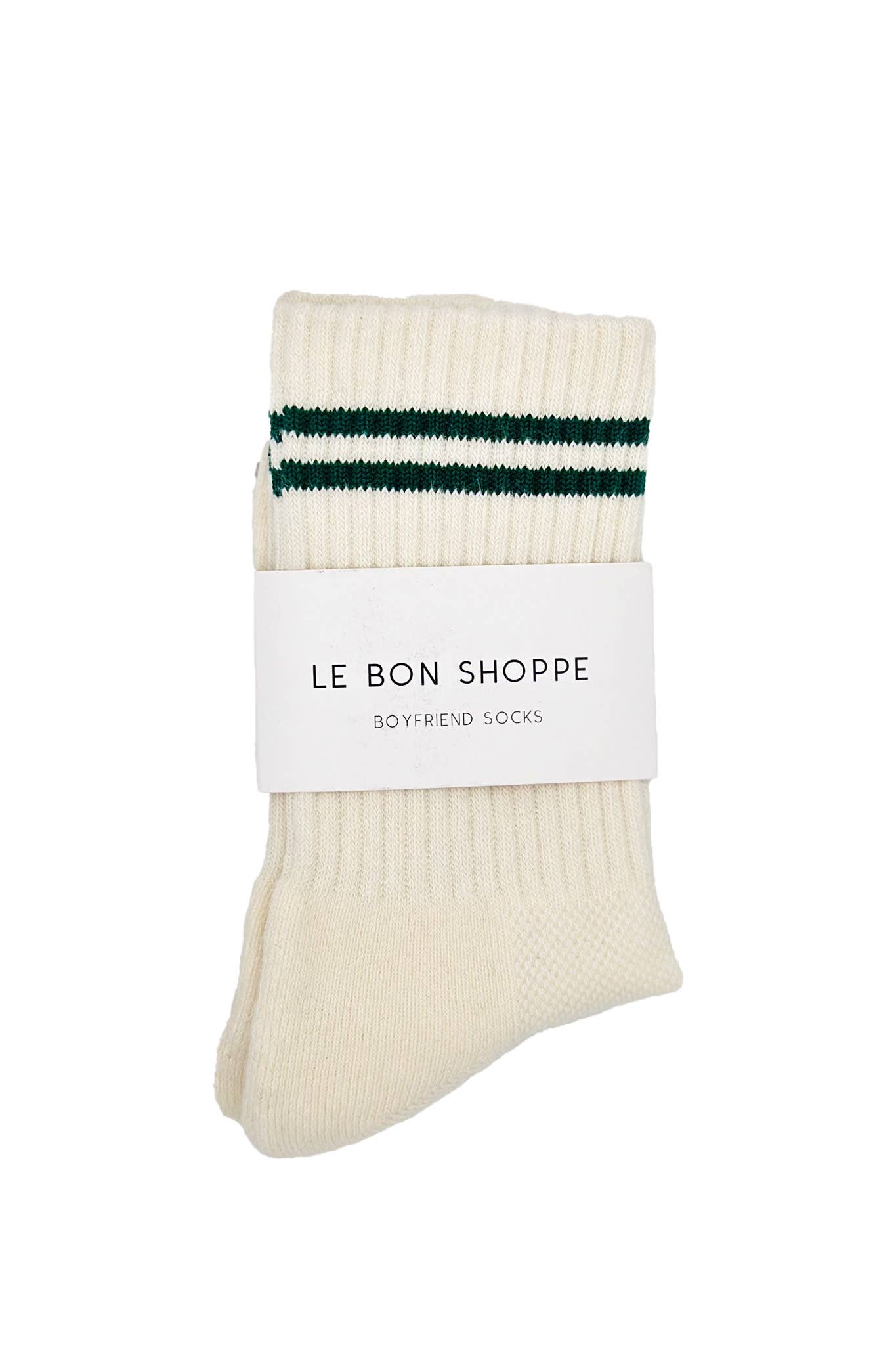 Boyfriend Socks: Clean White