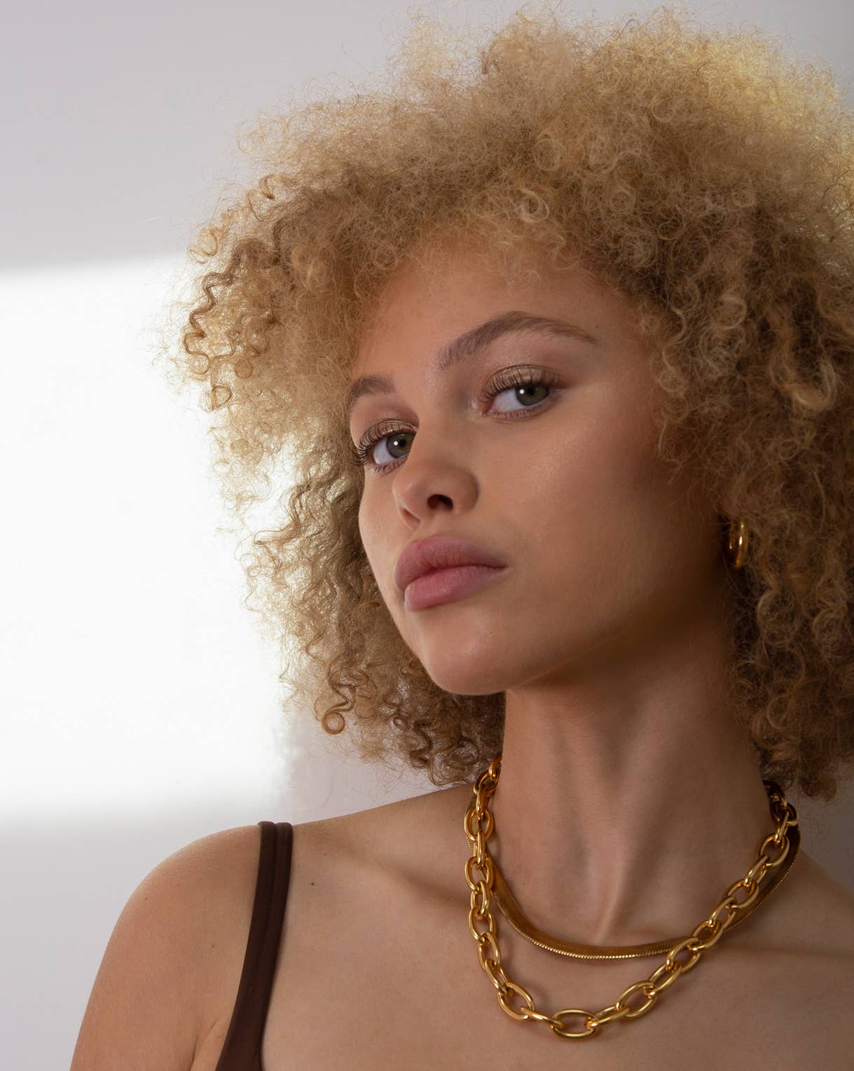 Curb Chain Necklace | Gold