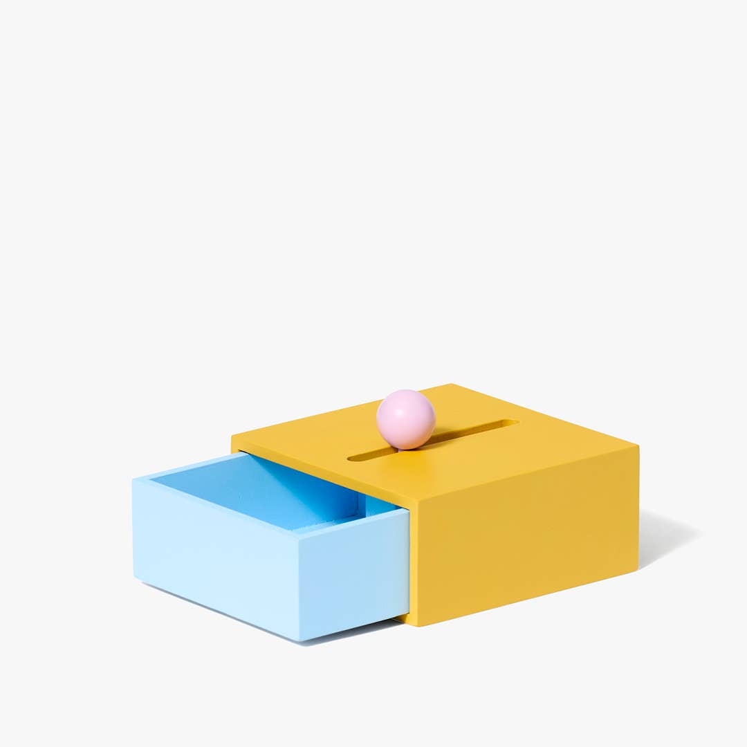 Cache Box: Small - Yellow/Blue