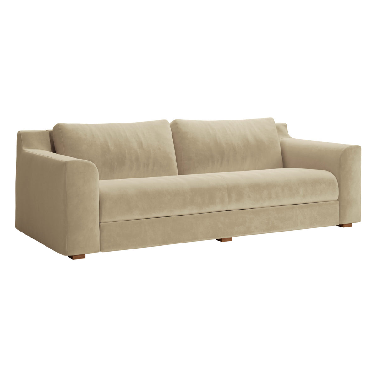The Elevate Natural Sofa | 86” | Recycled Velvet