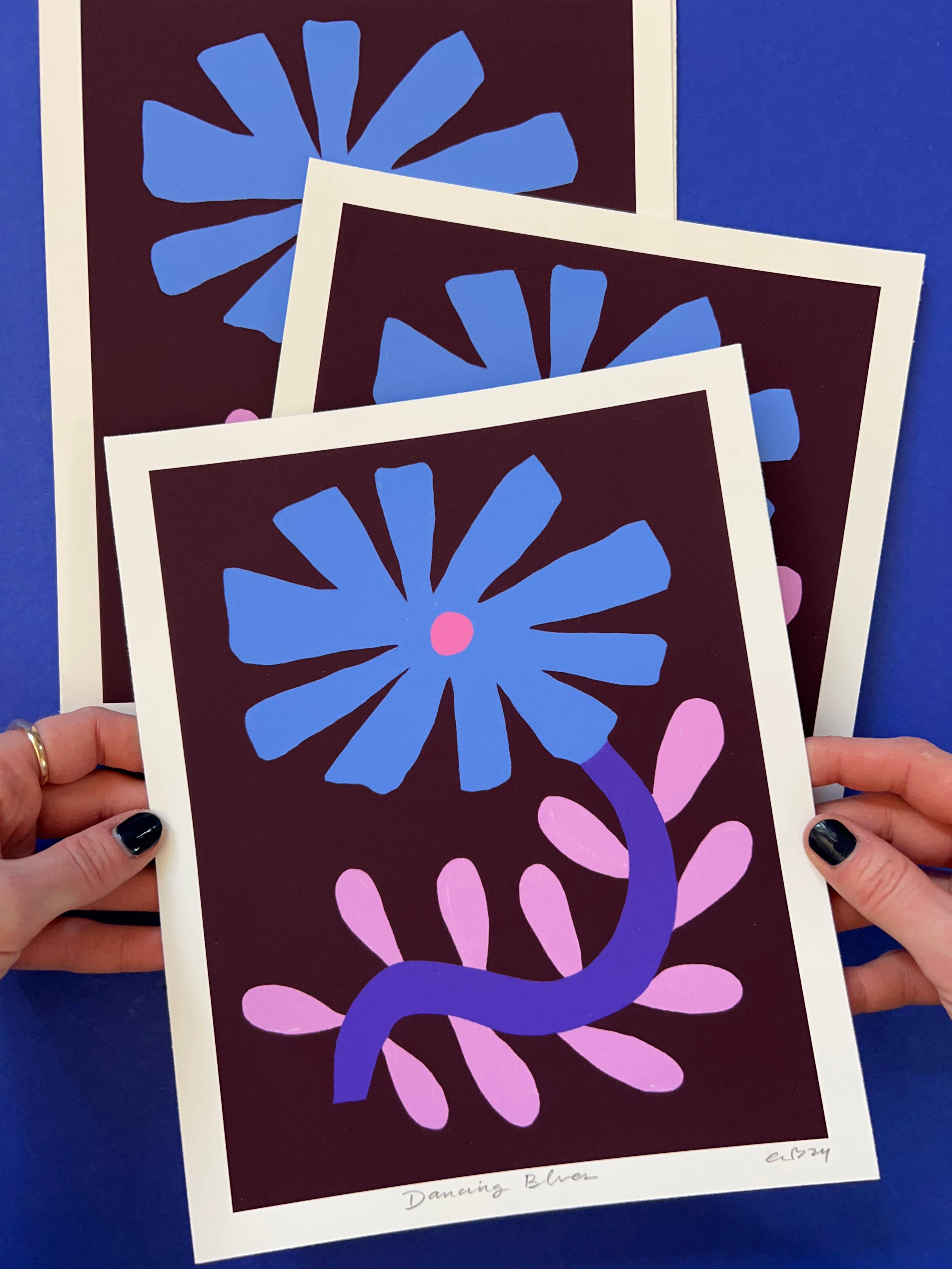 Dancing Blues Giclée Print: 8x10”