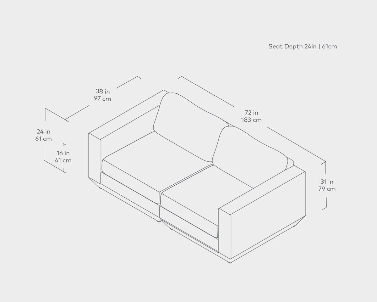 Podium Modular 2PC Sofa