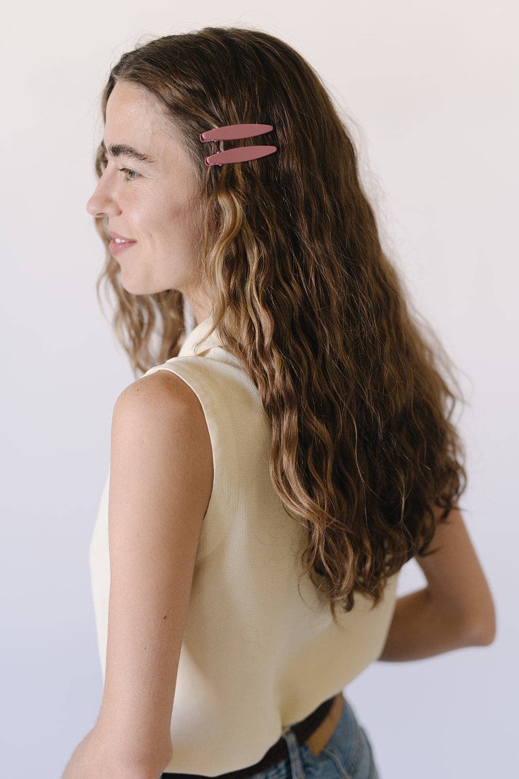 Celine Hair Clips | Plum