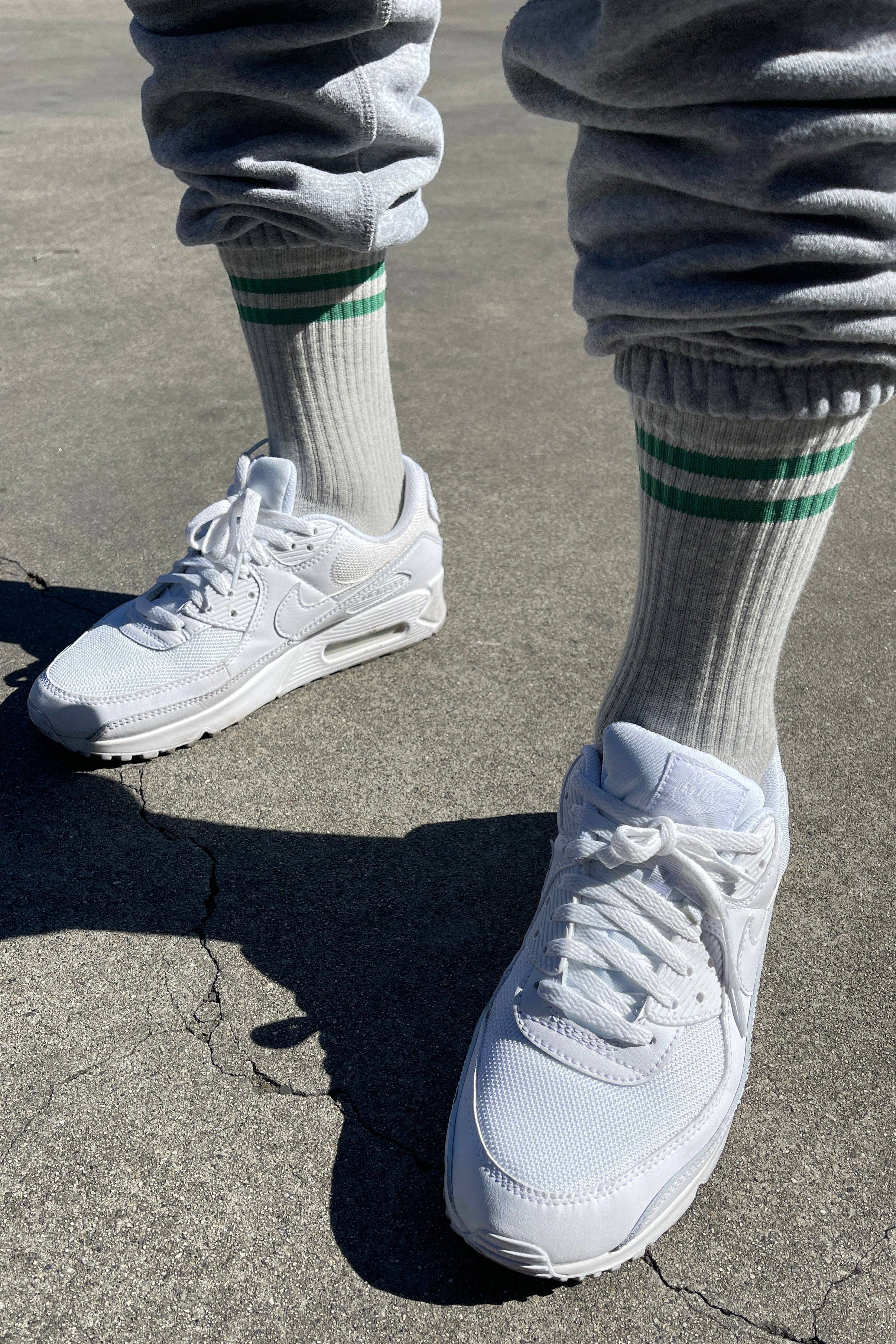 Extended Boyfriend Socks | Light Grey