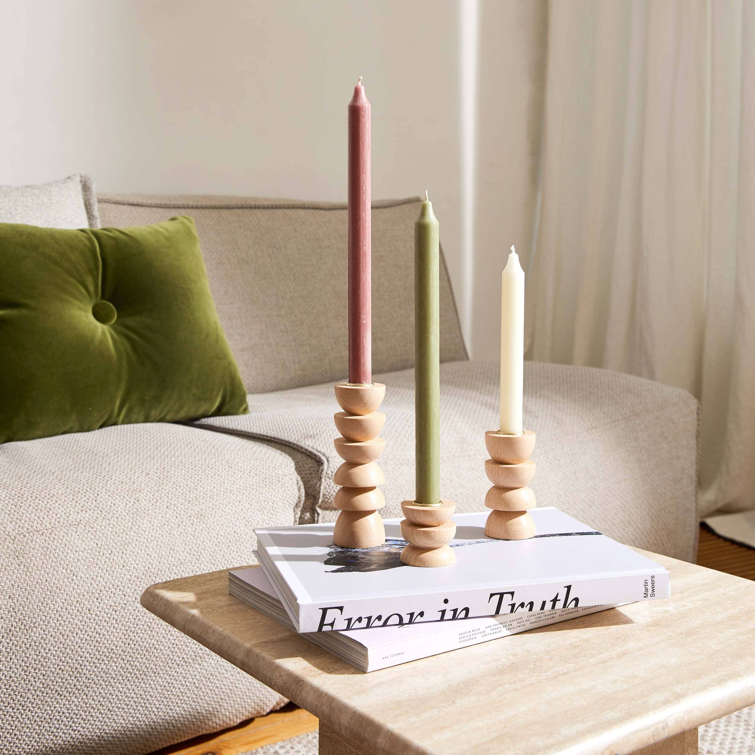 Wooden Candle Holder - Tall Nº 4