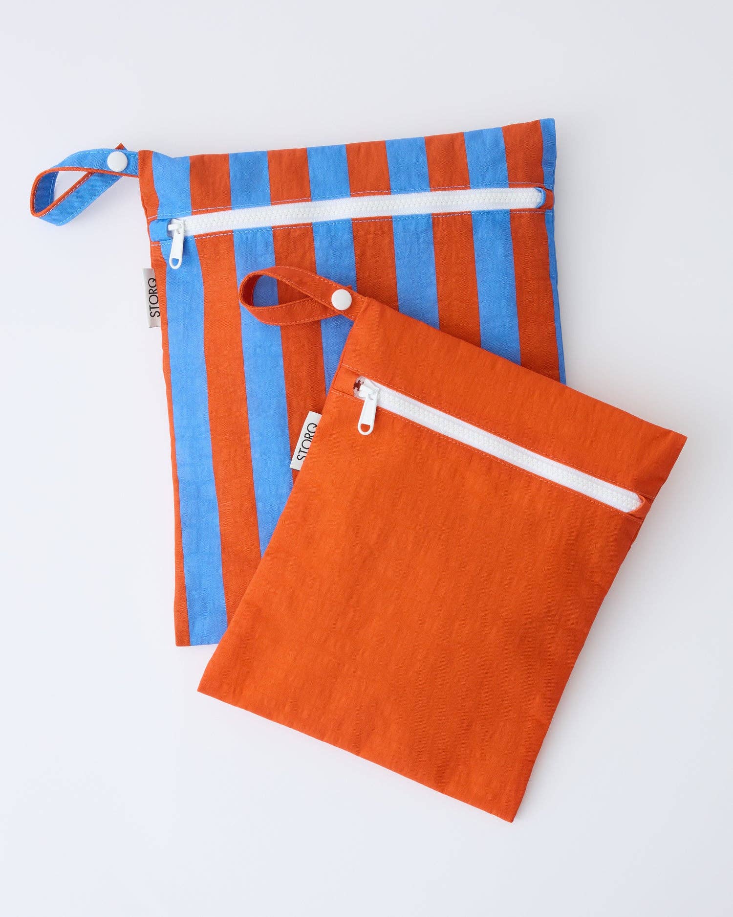 Wet/Dry Bag Set | Blue & Rust Stripe