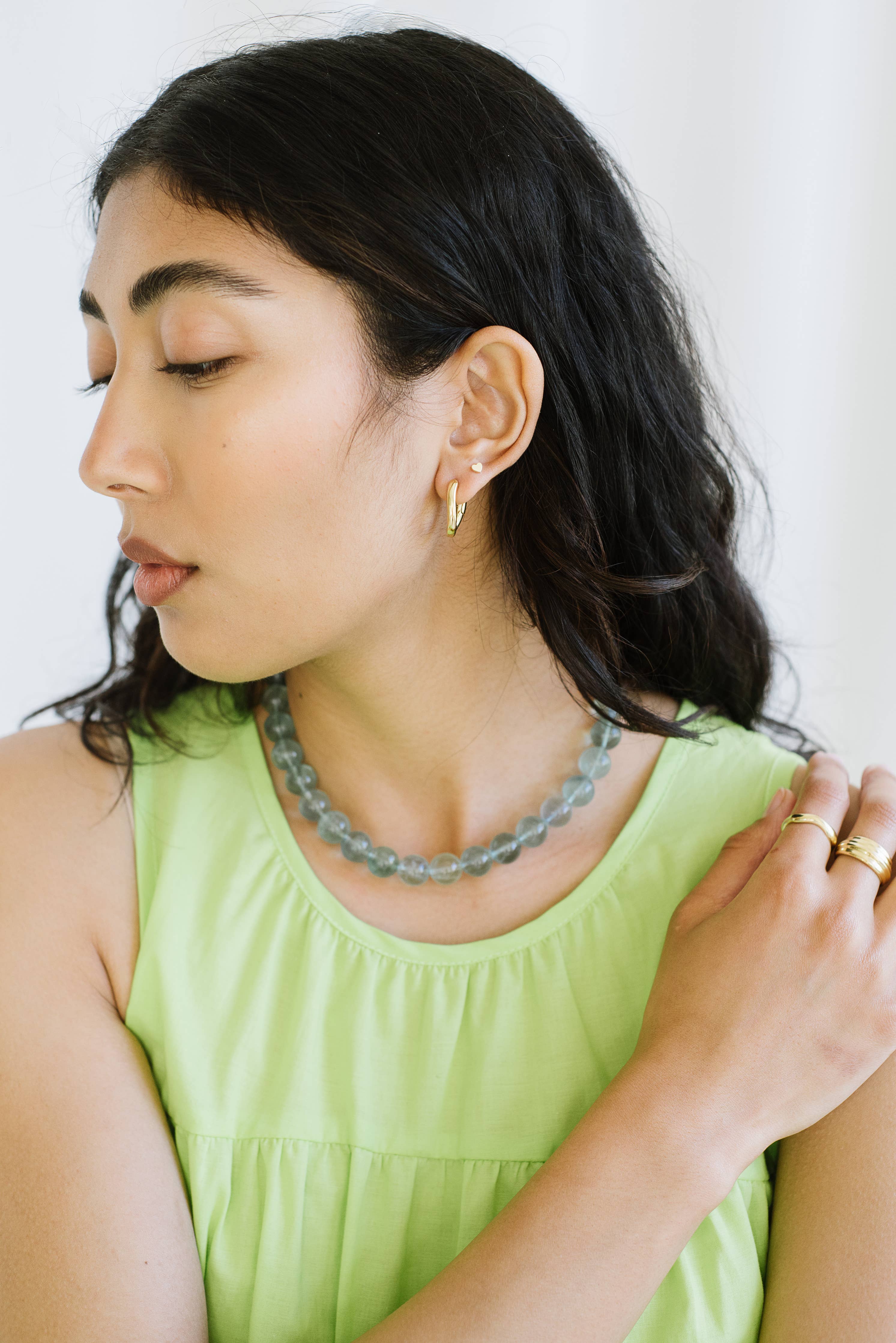 Ruth Hoops: Sterling Silver