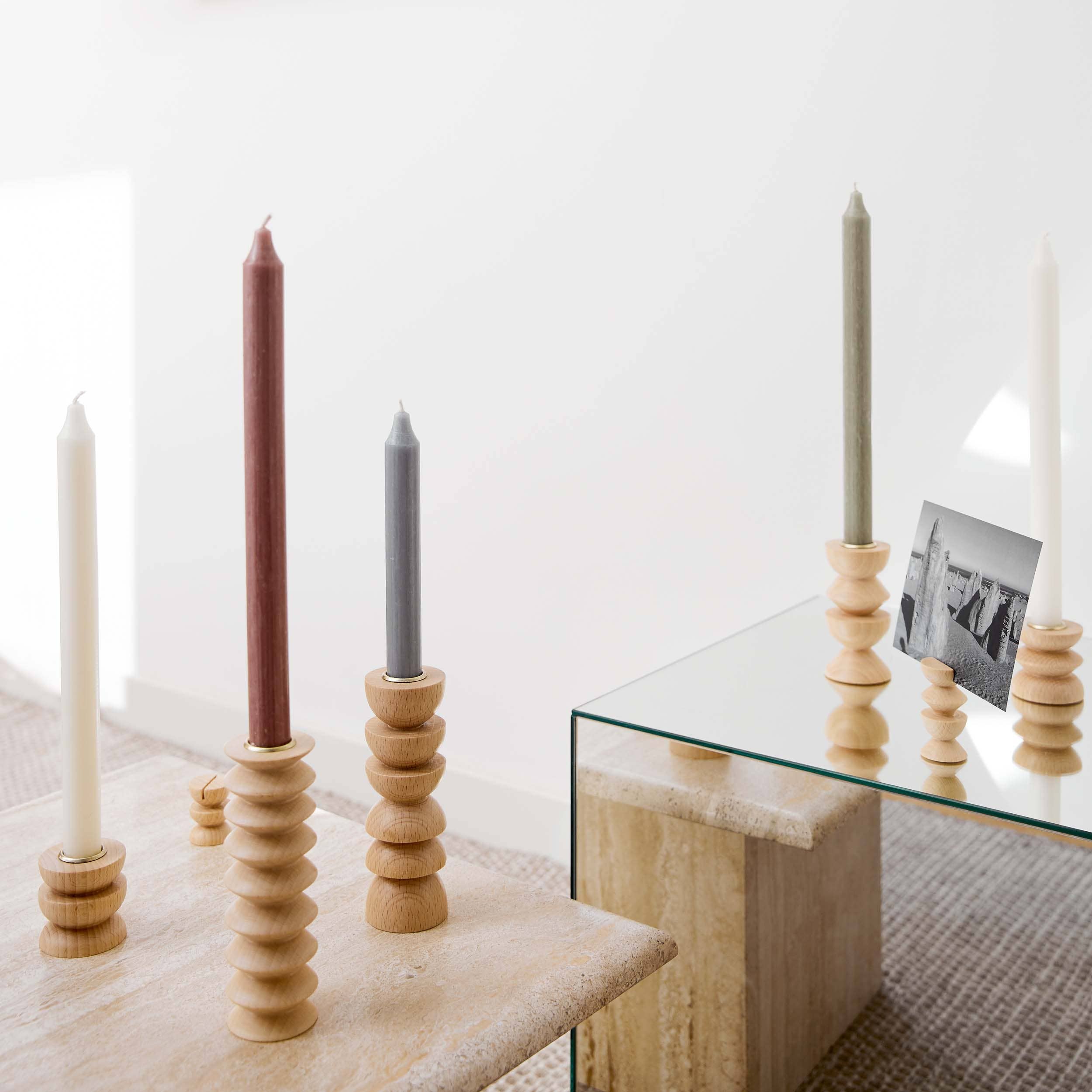 Wooden Candle Holder - Tall Nº 2