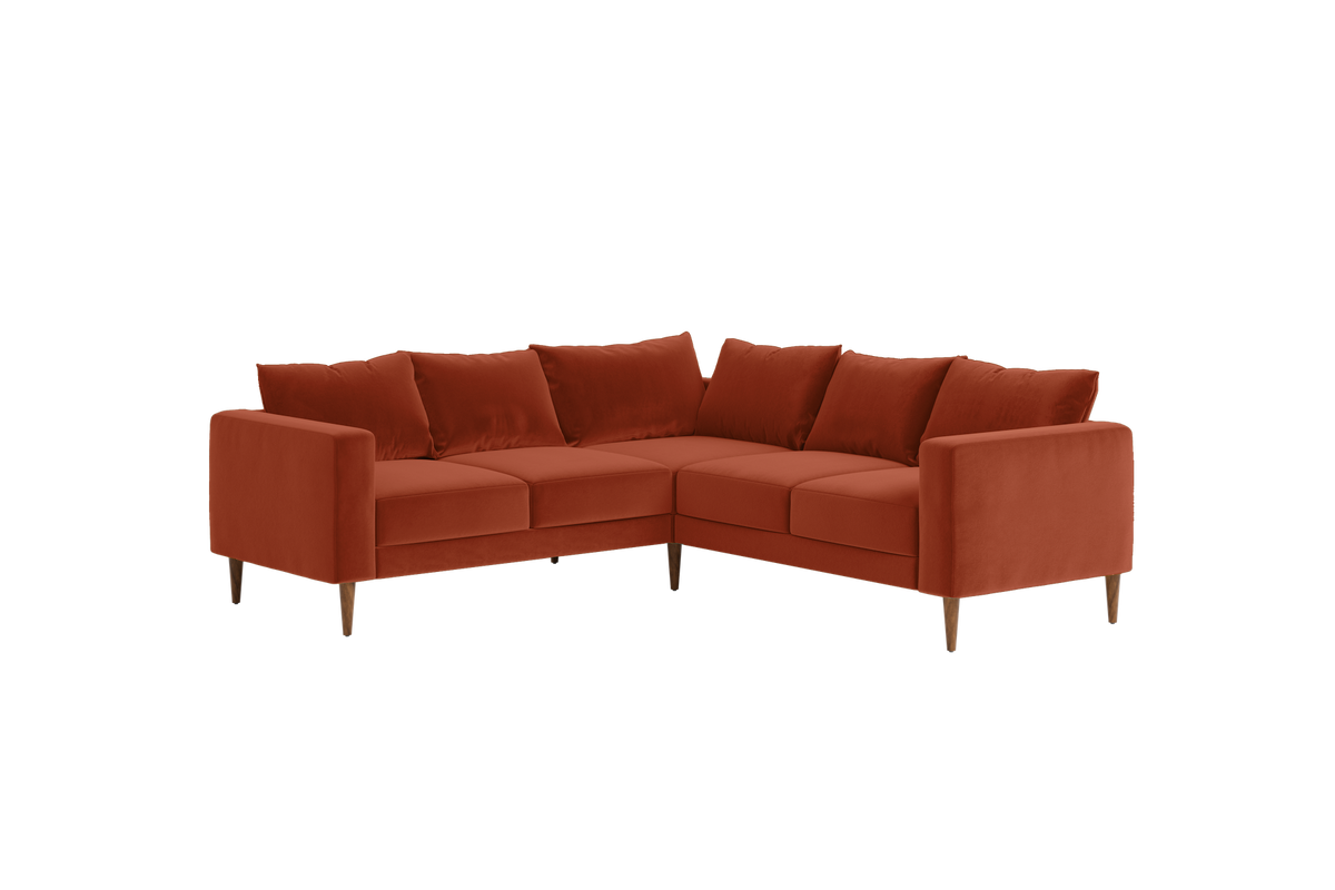 The Essential Corner Sectional | 5 Seat | Recycled Velvet