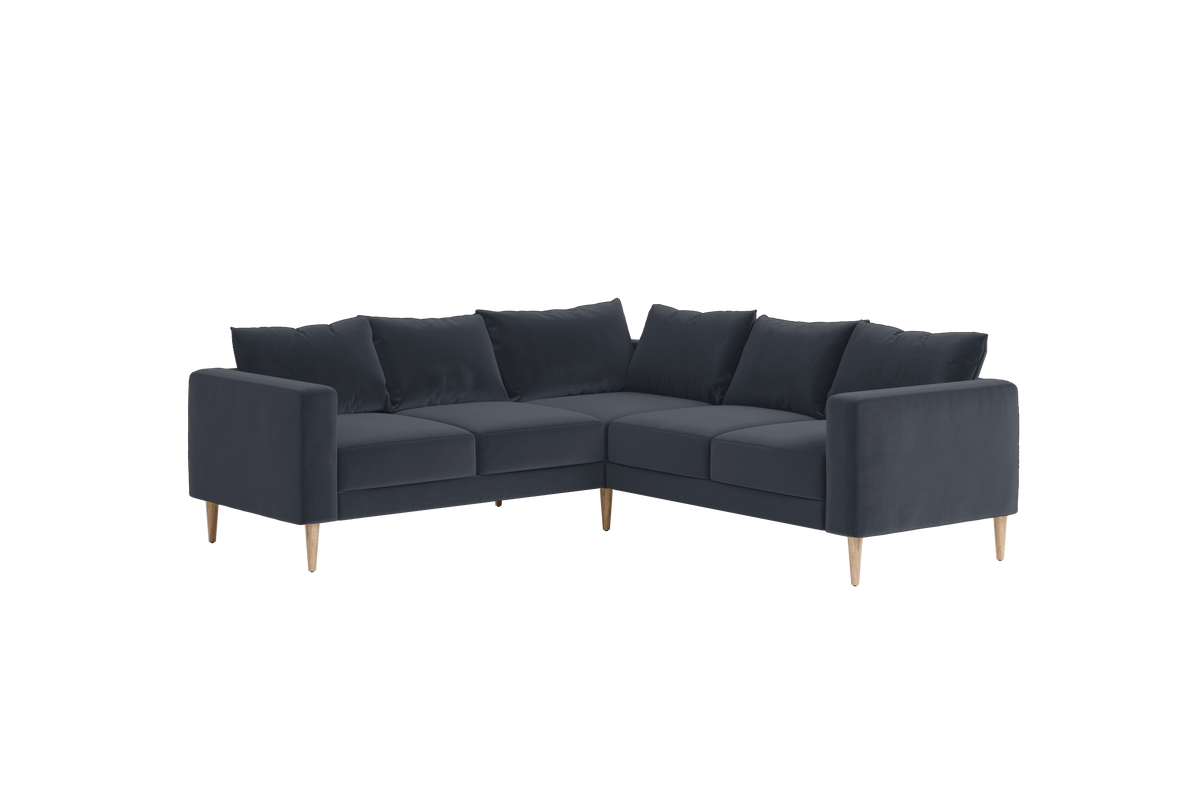 The Essential Corner Sectional | 5 Seat | Recycled Velvet
