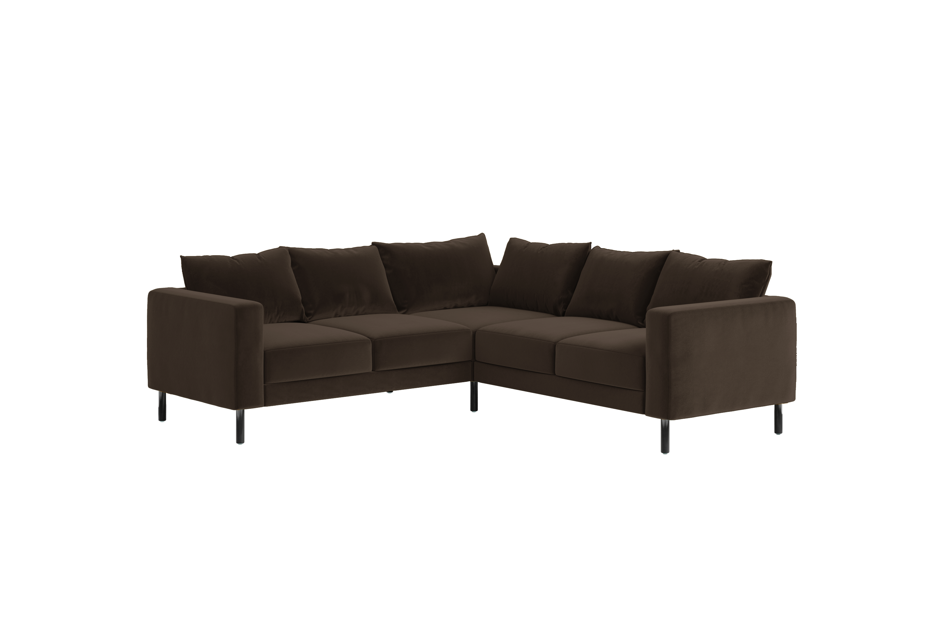The Essential Corner Sectional | 5 Seat | Recycled Velvet