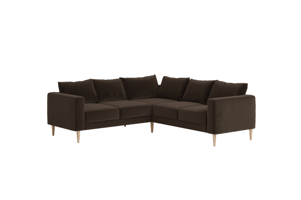 The Essential Corner Sectional | 5 Seat | Recycled Velvet