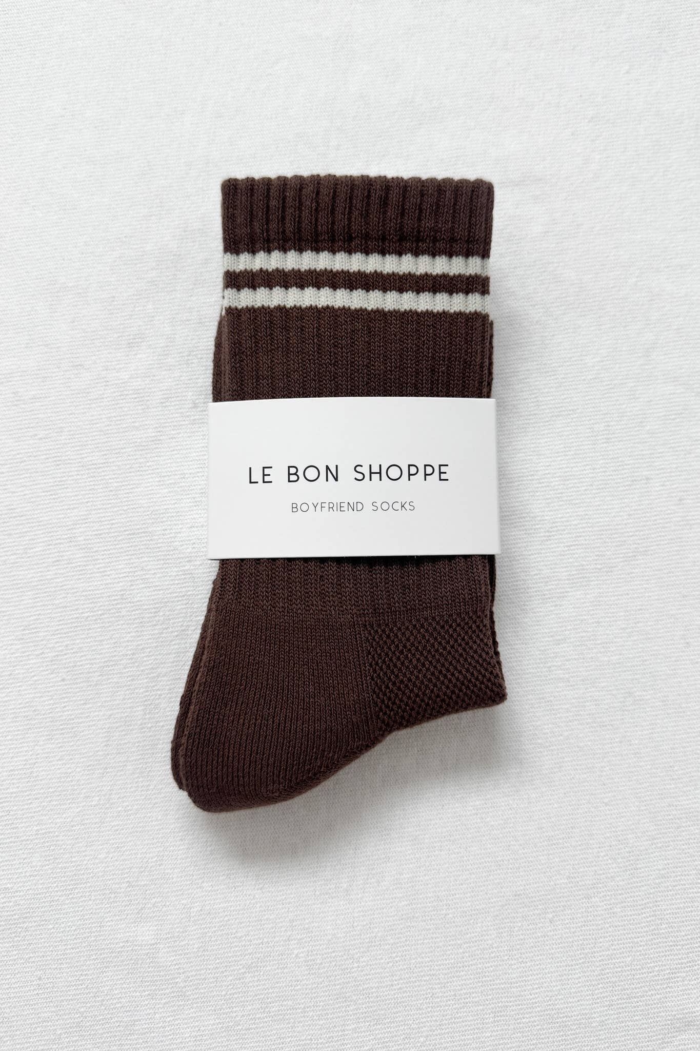 Boyfriend Socks: Clean White
