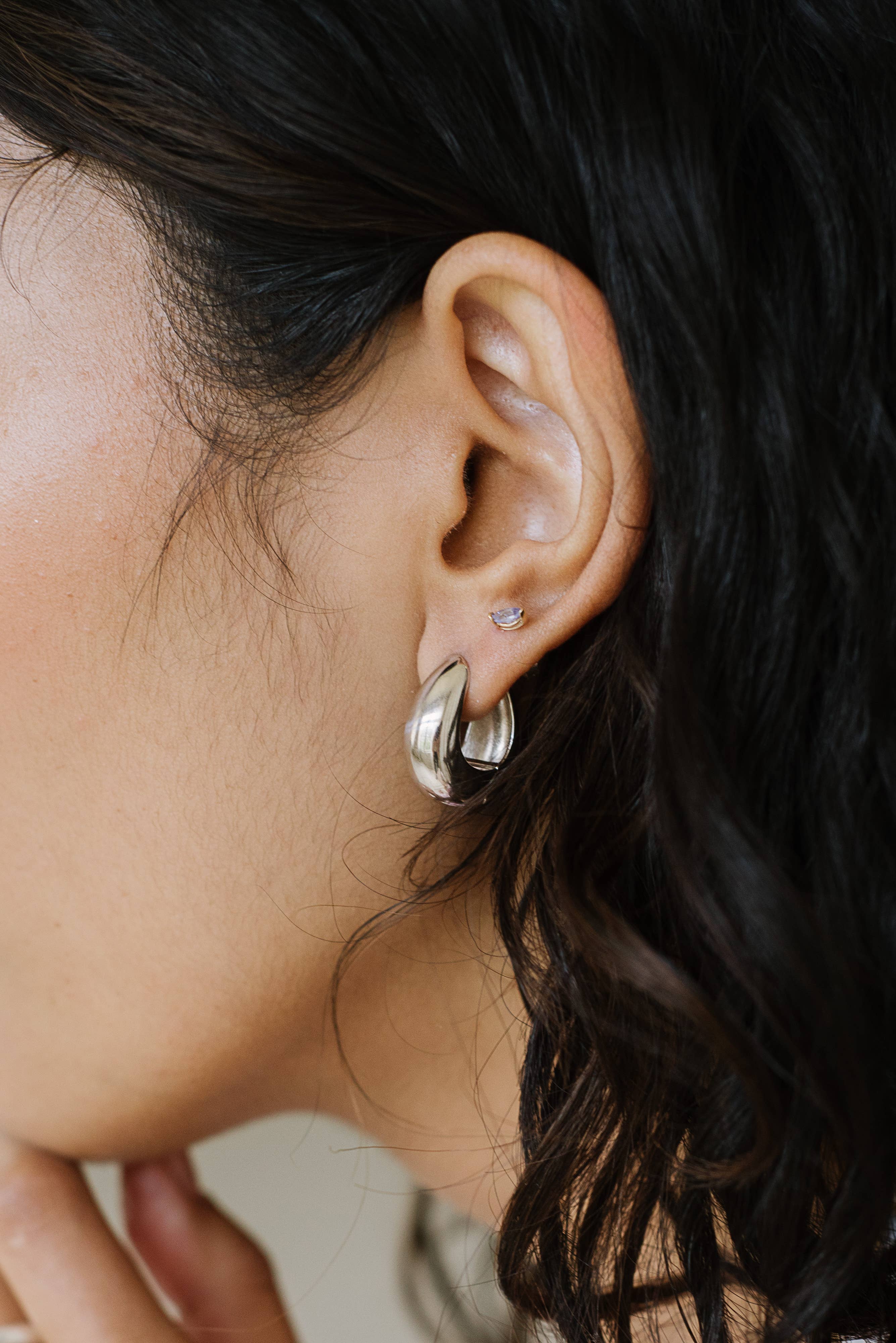 Hazel Hoops: Gold Vermeil