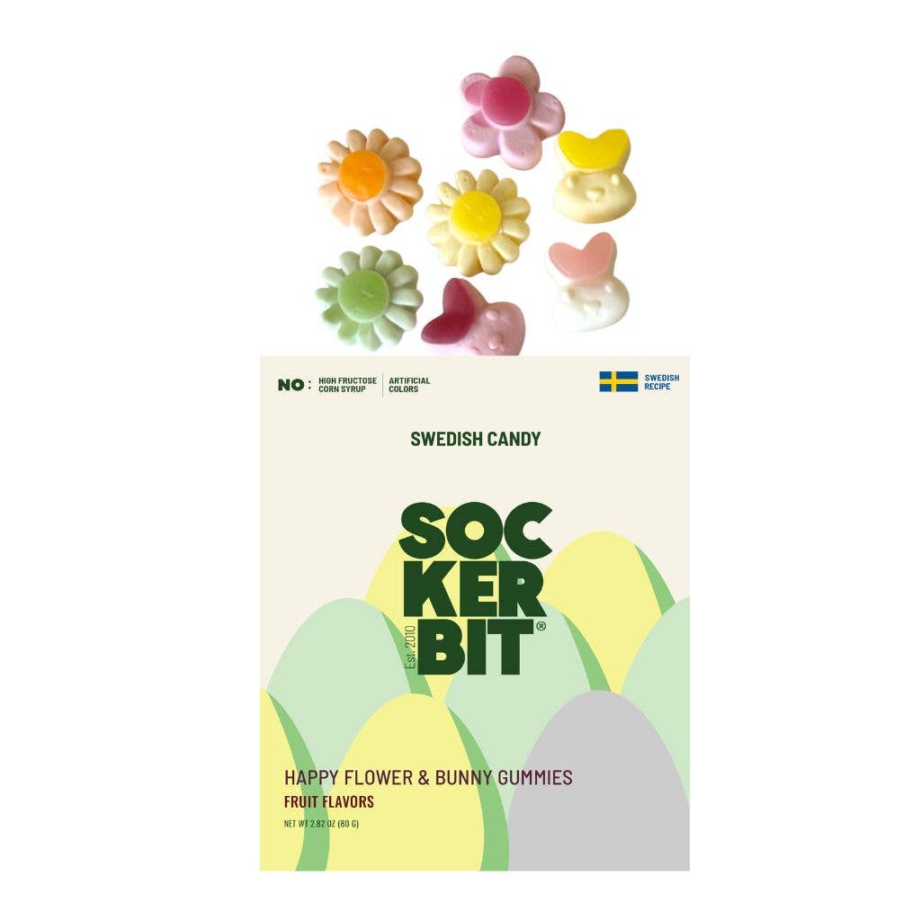 Flowers & Bunnies Swedish Candy Bag