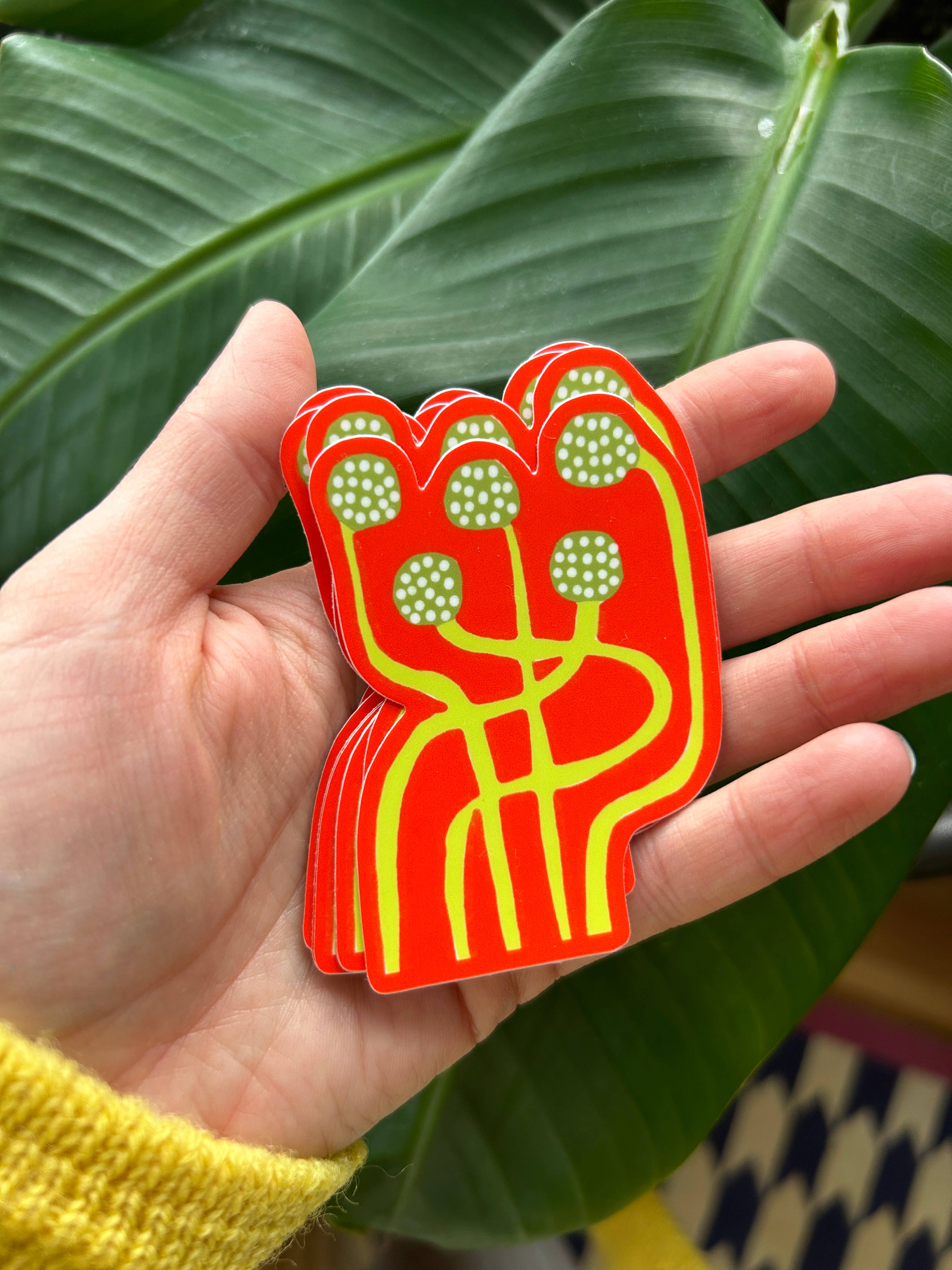 Squiggle Buds Vinyl Sticker