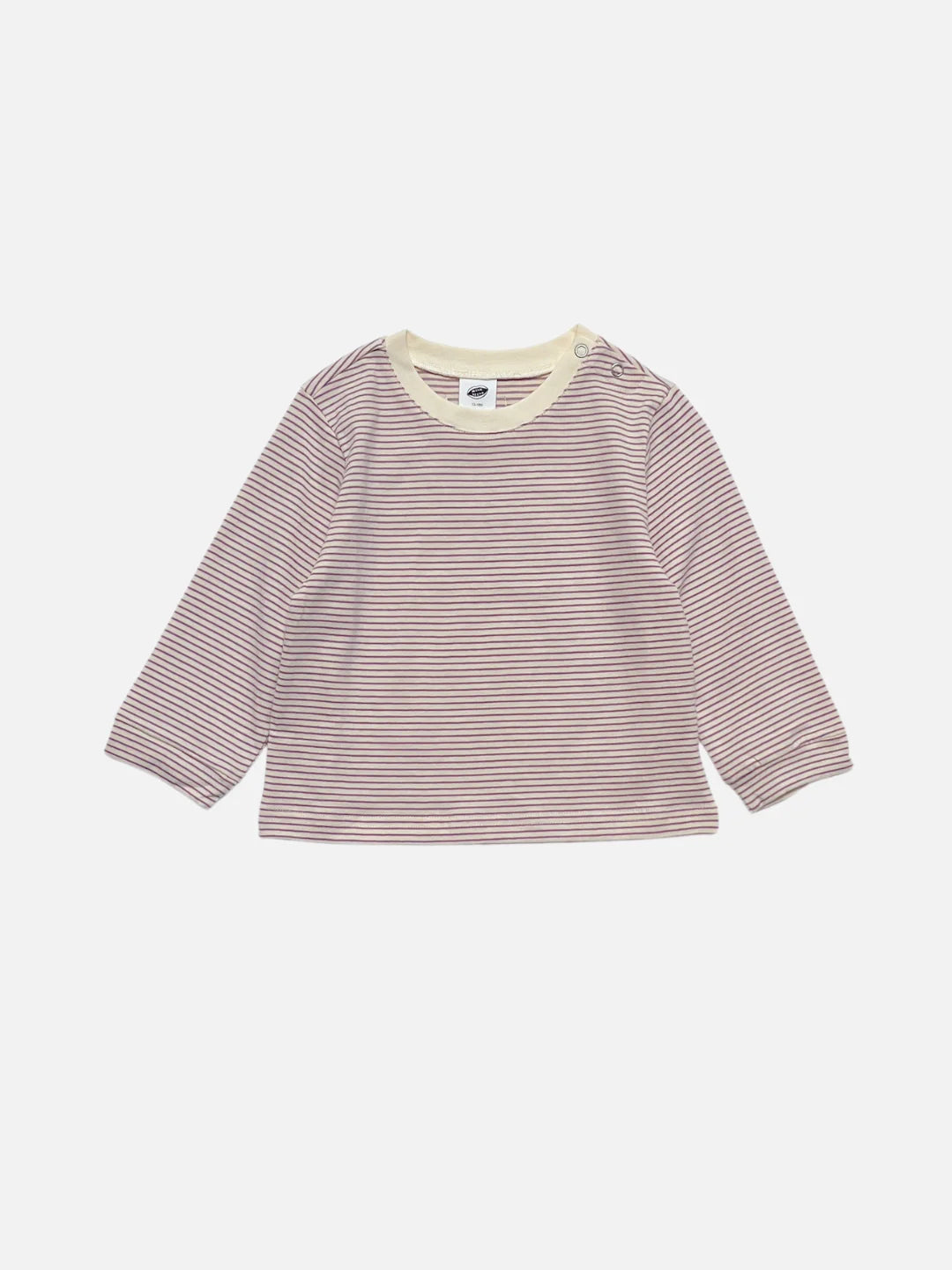 Baby Stripe Longsleeve | Purple + Cream