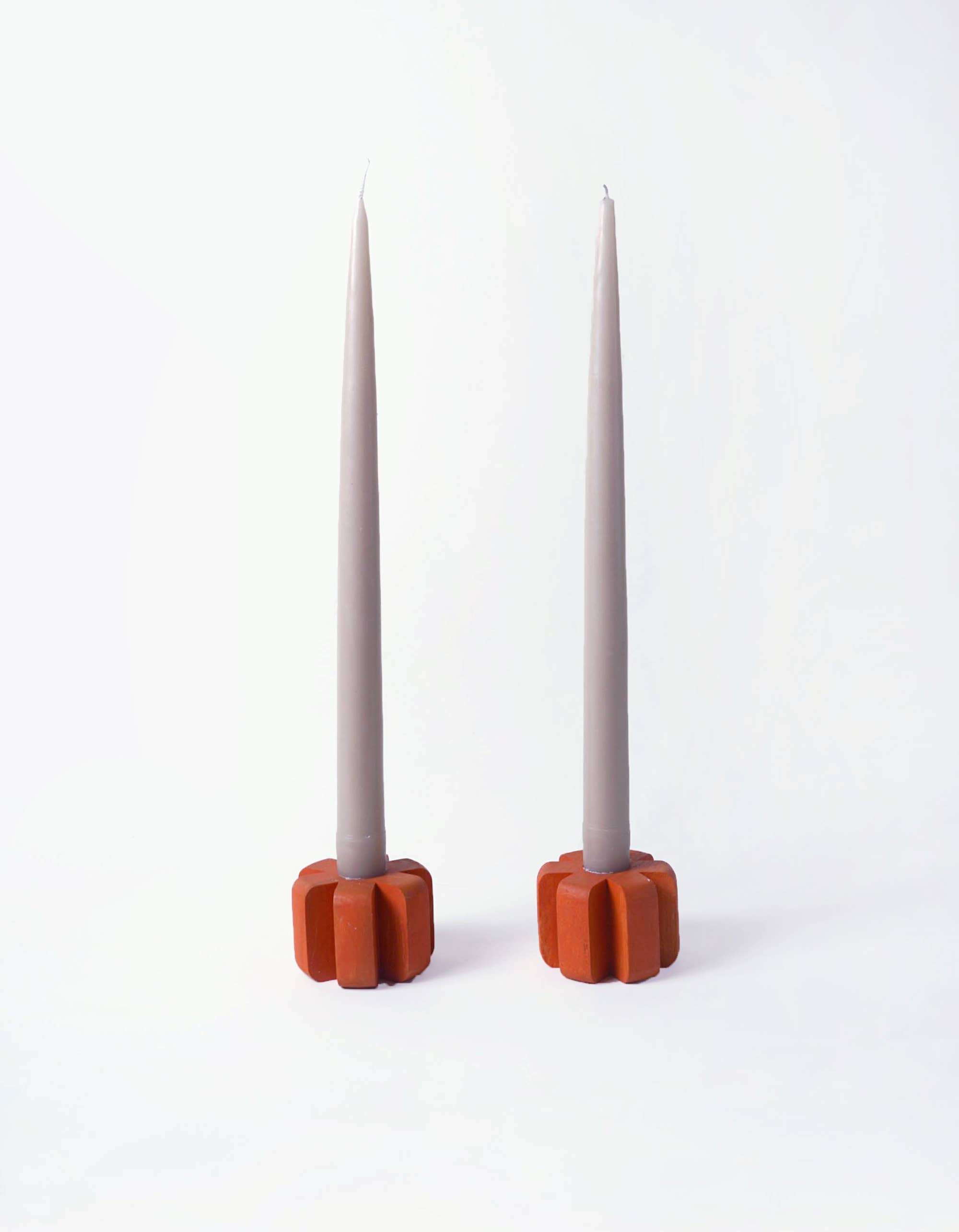 Asterisk Candleholder Pair | Flame