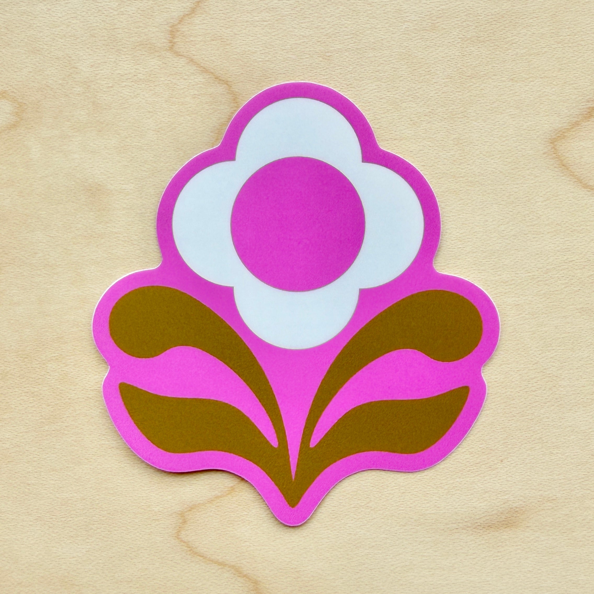 Soundwoven Flower Sticker | White