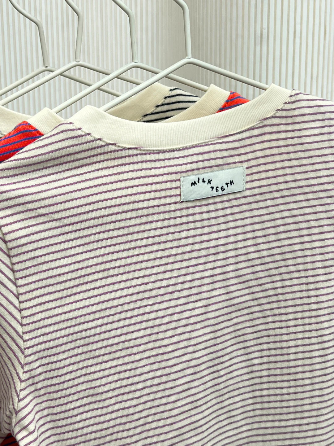 Baby Stripe Longsleeve | Purple + Cream