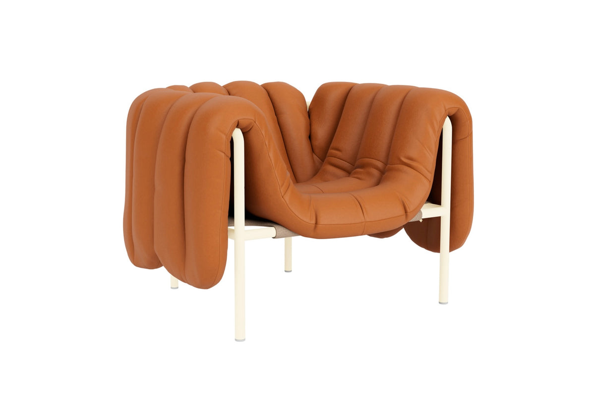 Puffy Lounge Chair | Cream Base
