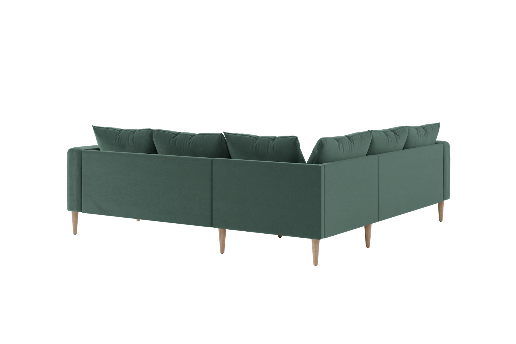 The Essential Corner Sectional | 5 Seat | Recycled Velvet