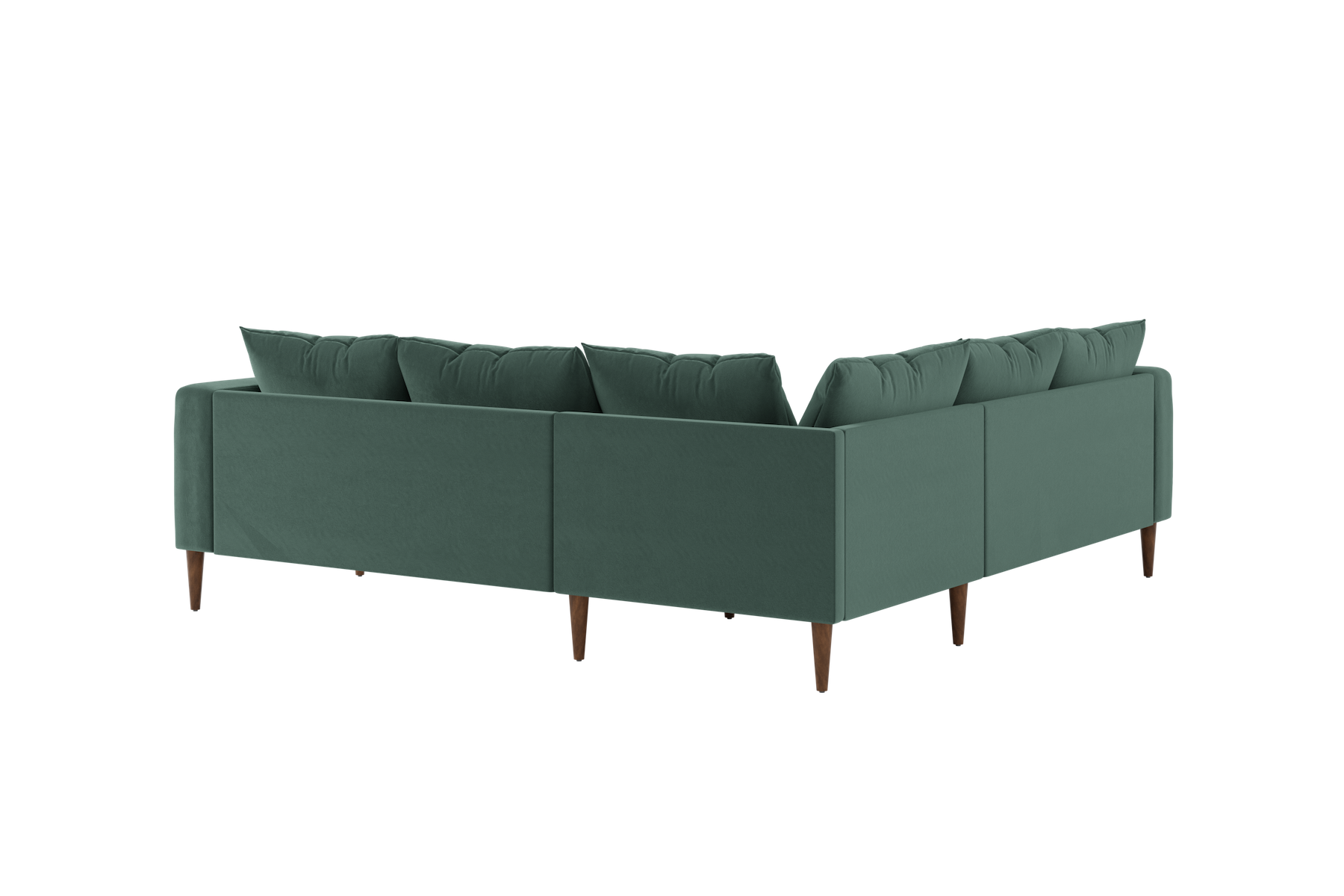 The Essential Corner Sectional | 5 Seat | Recycled Velvet