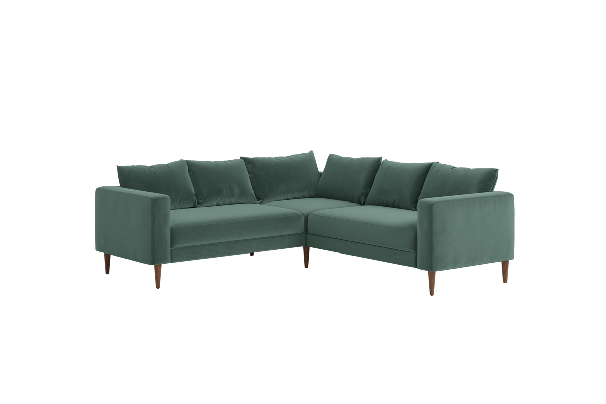 The Essential Corner Sectional | 5 Seat | Recycled Velvet