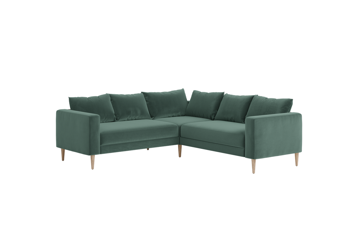 The Essential Corner Sectional | 5 Seat | Recycled Velvet