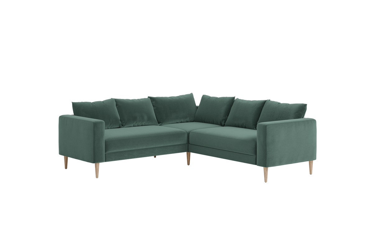 The Essential Corner Sectional | 5 Seat | Recycled Velvet