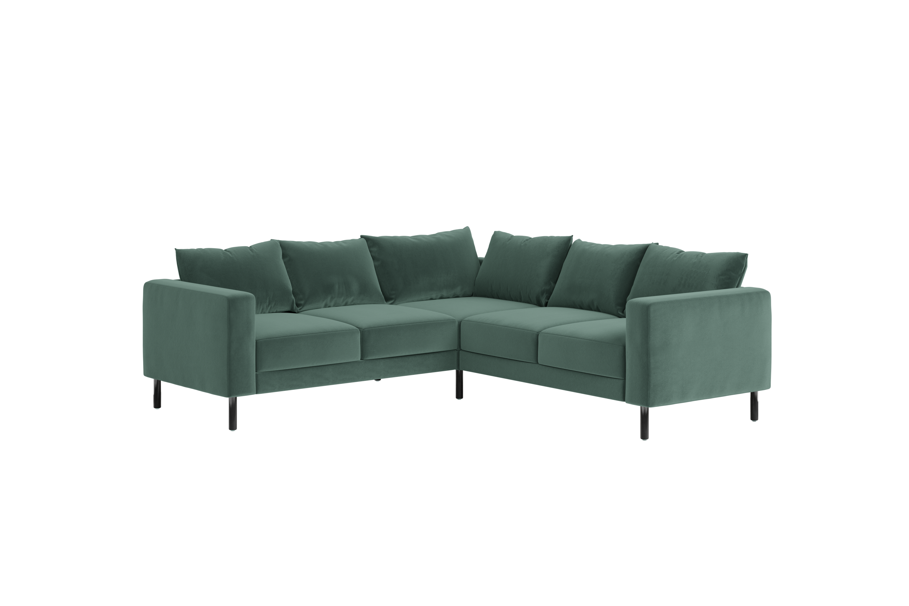 The Essential Corner Sectional | 5 Seat | Recycled Velvet