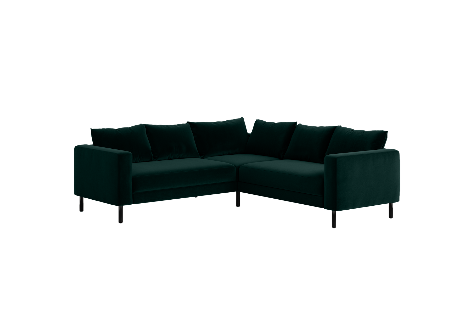 The Essential Corner Sectional | 5 Seat | Recycled Velvet