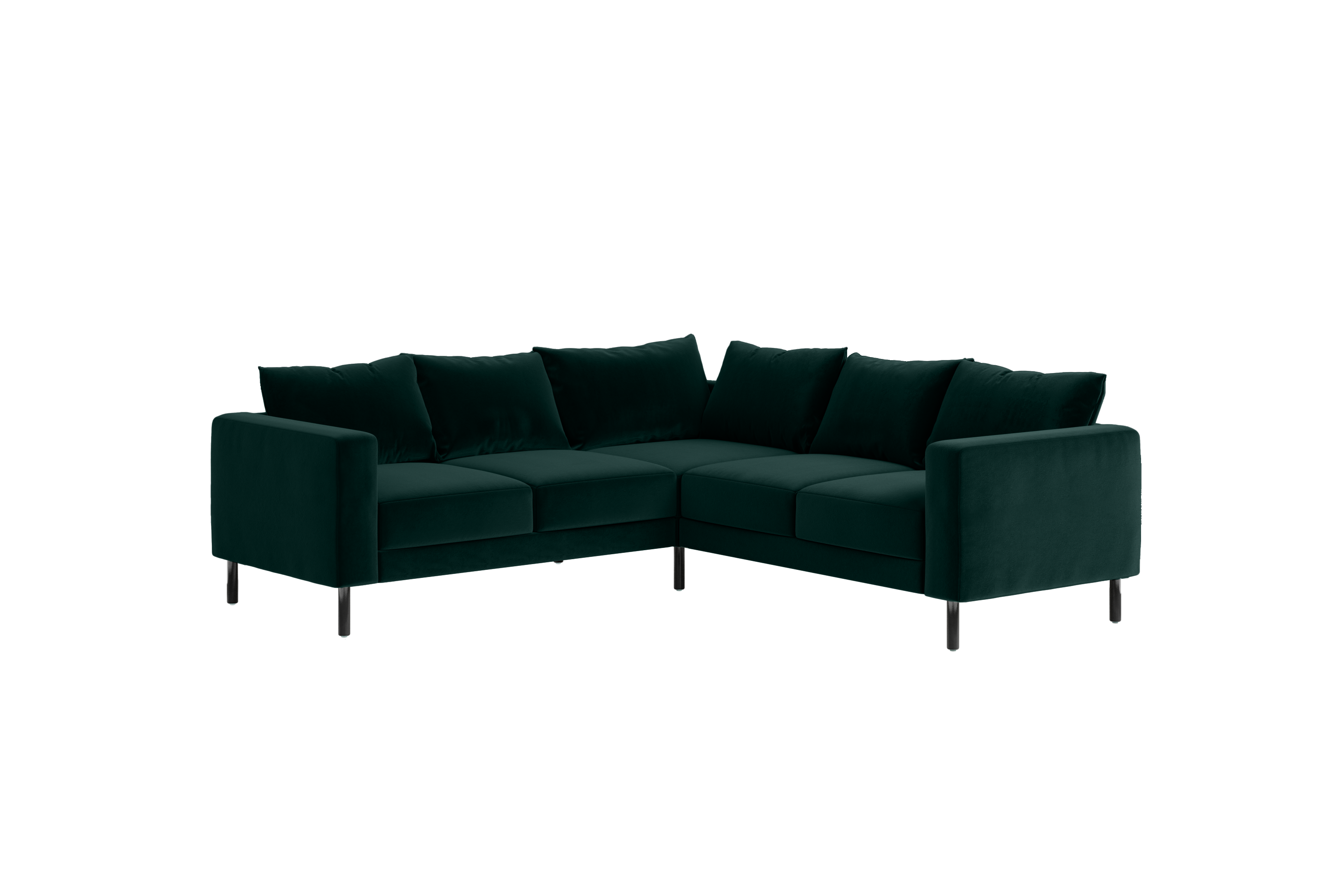 The Essential Corner Sectional | 5 Seat | Recycled Velvet