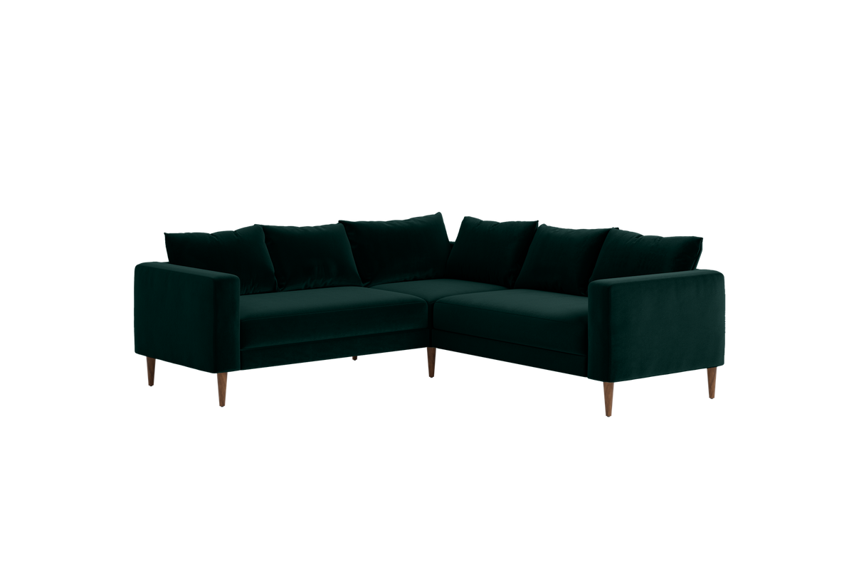 The Essential Corner Sectional | 5 Seat | Recycled Velvet