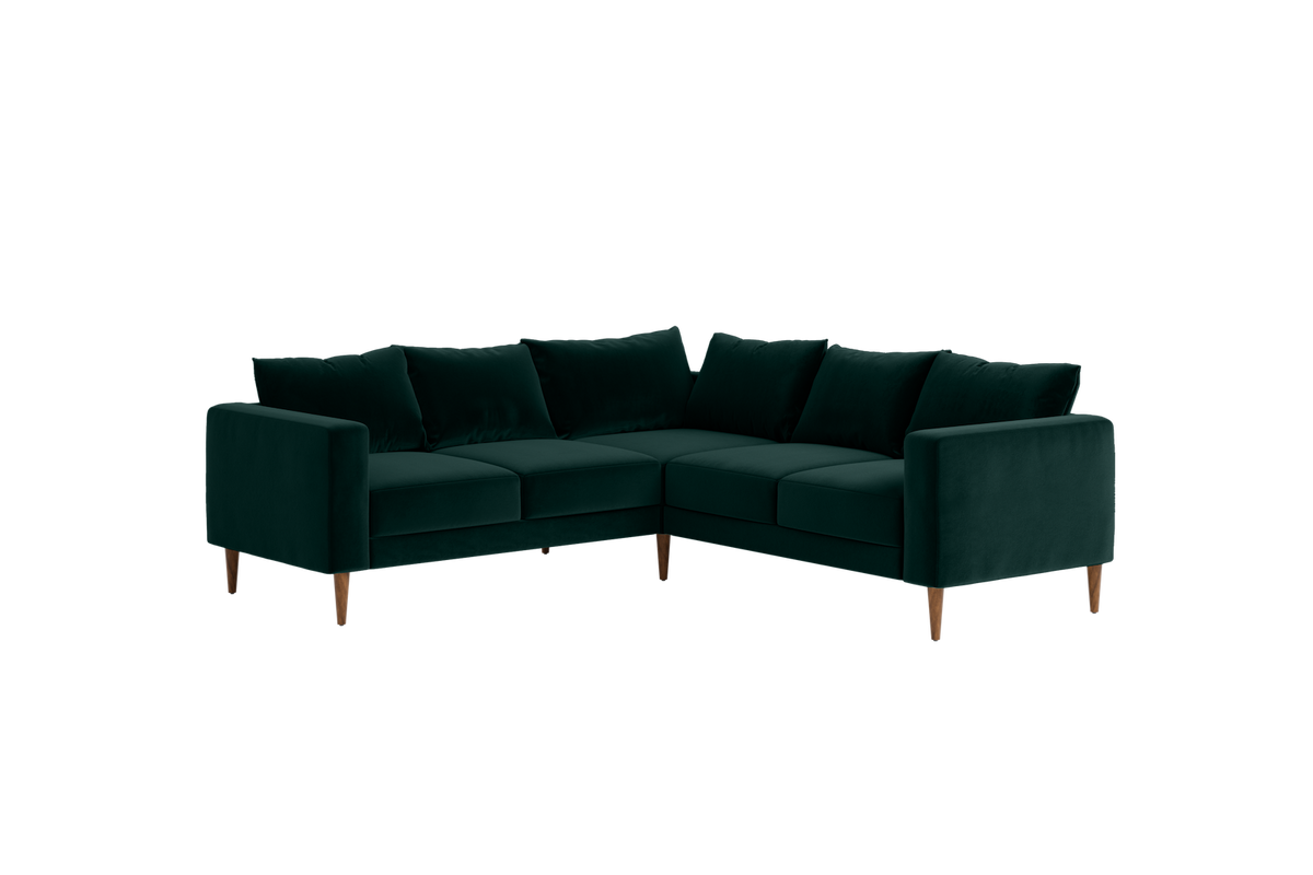 The Essential Corner Sectional | 5 Seat | Recycled Velvet